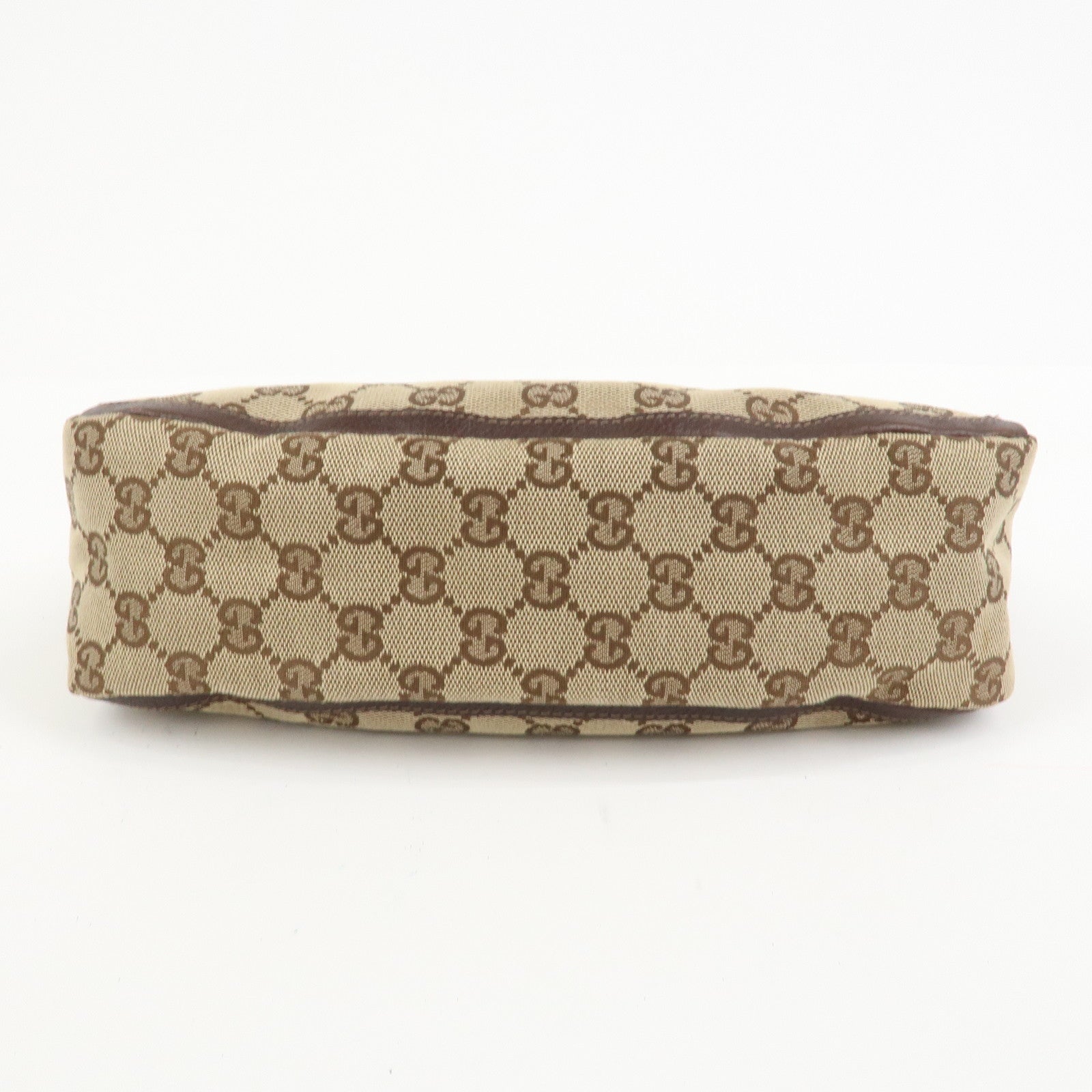 GUCCI Abbey GG Canvas Leather Shoulder Bag Hand Bag Beige 130939