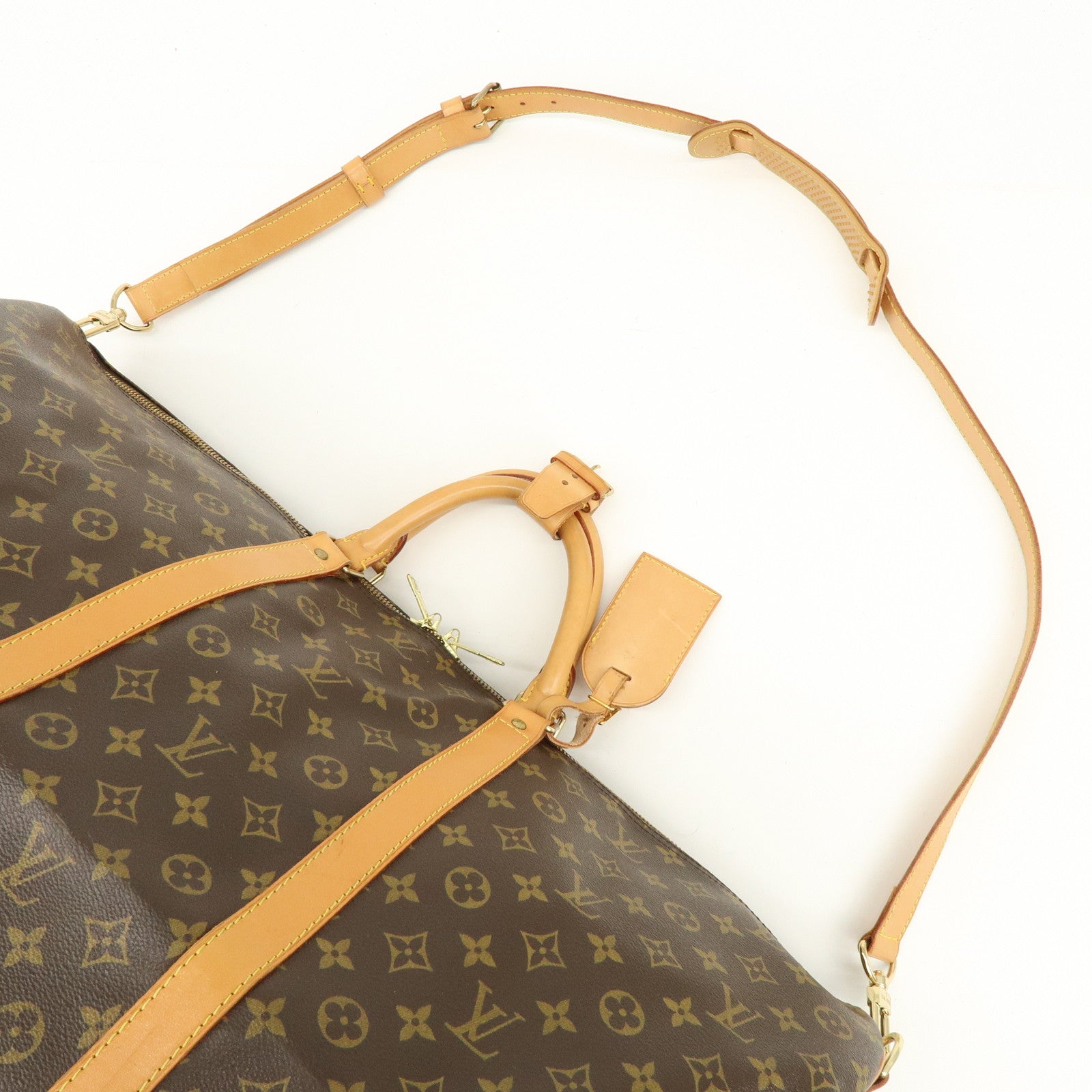 Louis Vuitton Monogram Keep All Bandouliere 60 Boston Bag M41412
