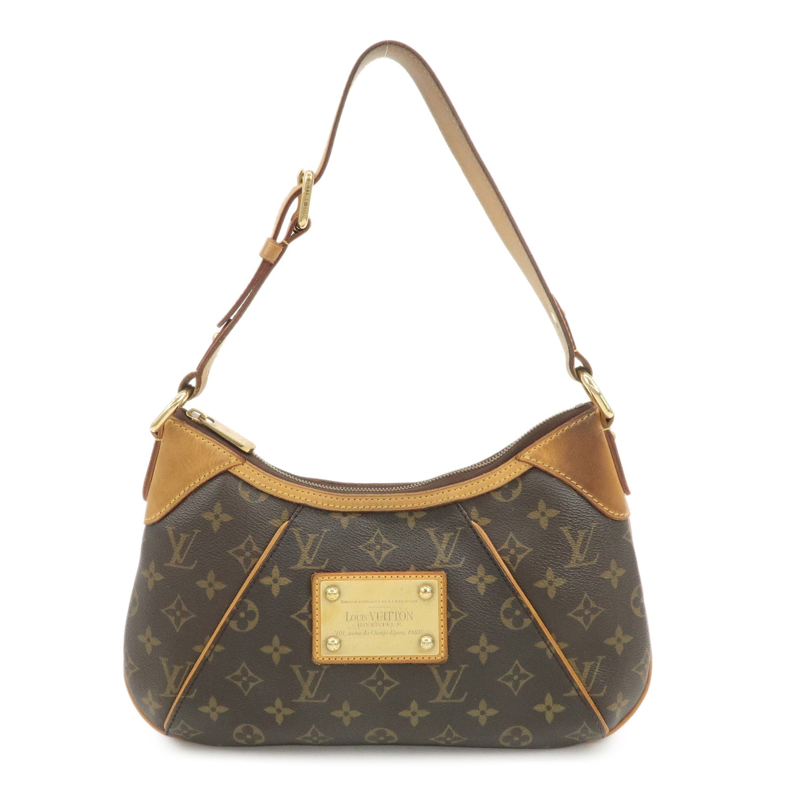 Louis Vuitton Monogram Thames PM Shoulder Bag Brown M56384