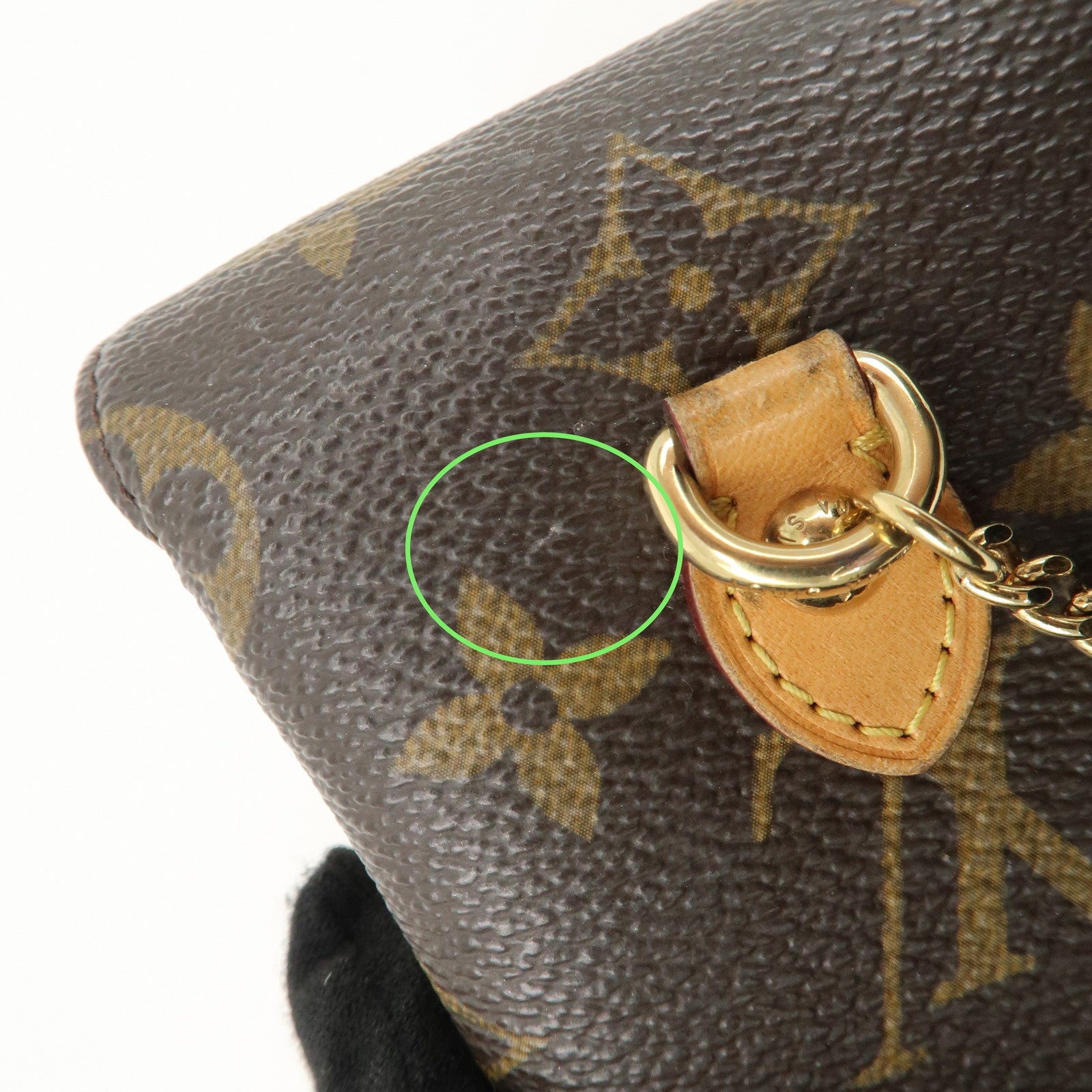 Louis Vuitton Monogram Etui Telefonne MM Brown M66546 Used