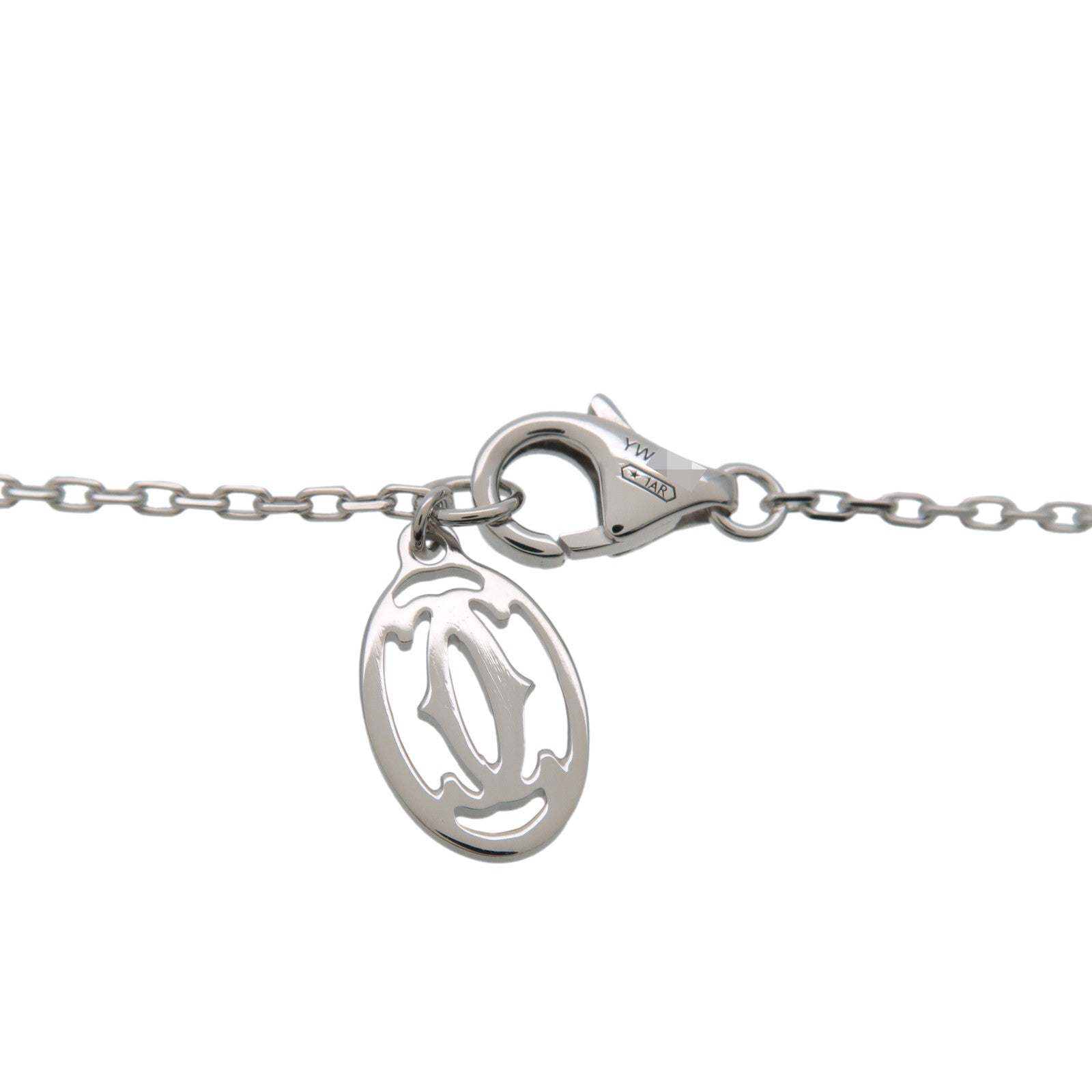 Cartier Diamant Leger Necklace SM 0.09ct K18WG 750WG D'amour