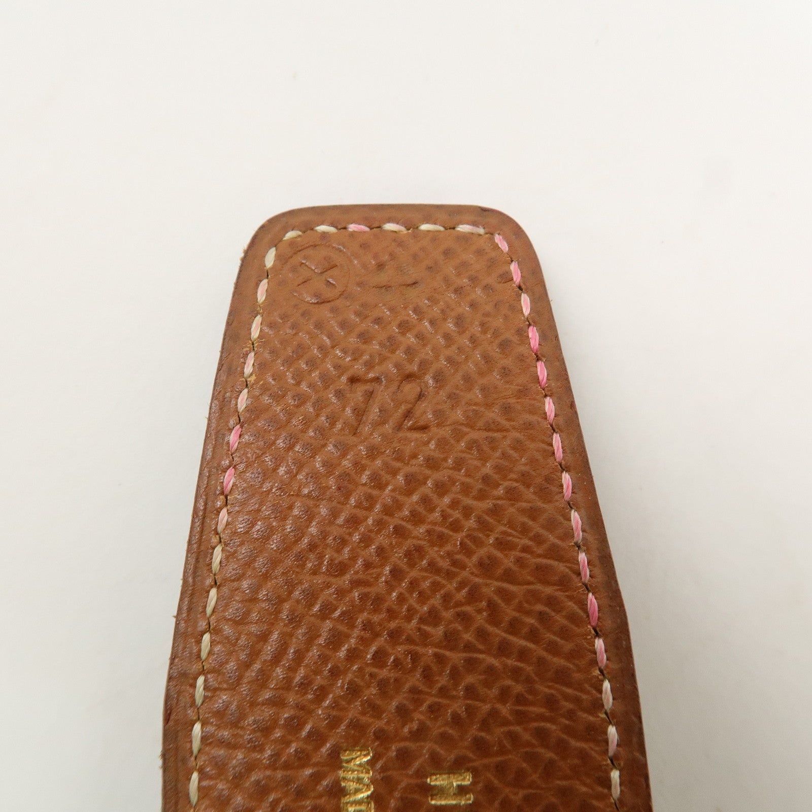 HERMES H Buckle Reversible Box Calf Constance Belt X Stamped Black Used