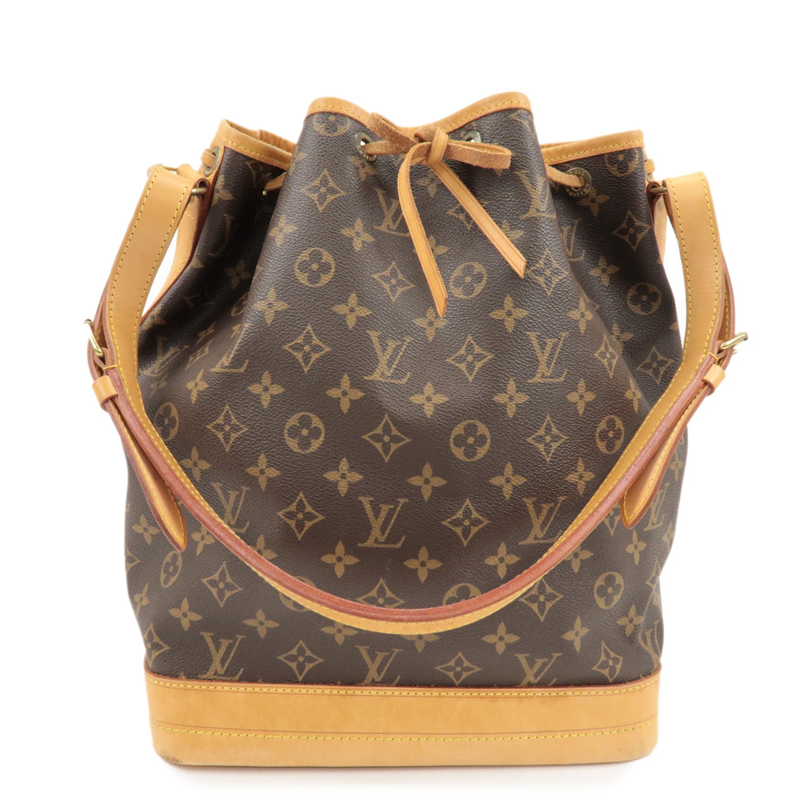 Louis Vuitton Monogram Noe Shoulder Bag Hand Bag Brown M42224 Used