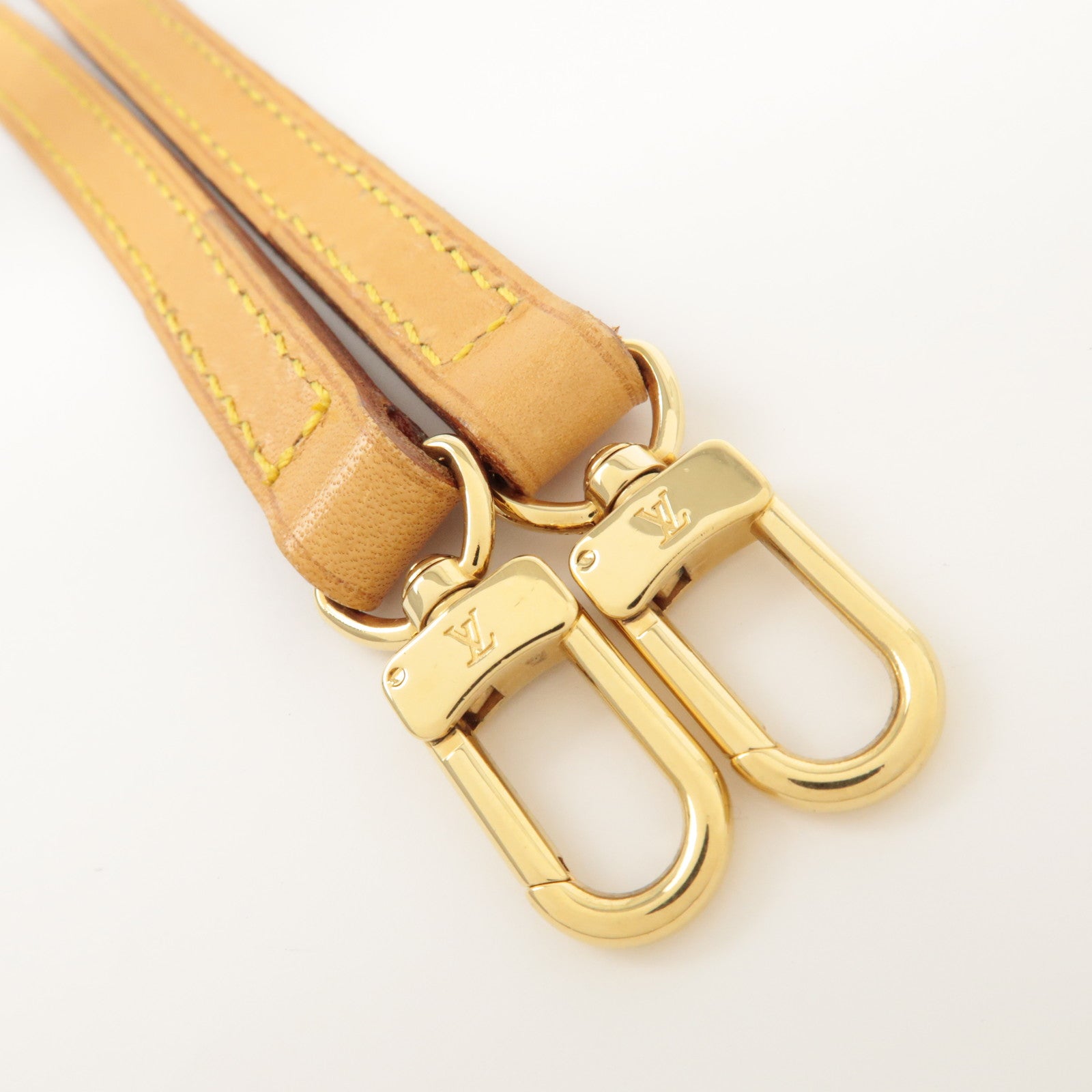 Louis Vuitton Leather Adjustable Shoulder Strap120cm Natural J52314 Used