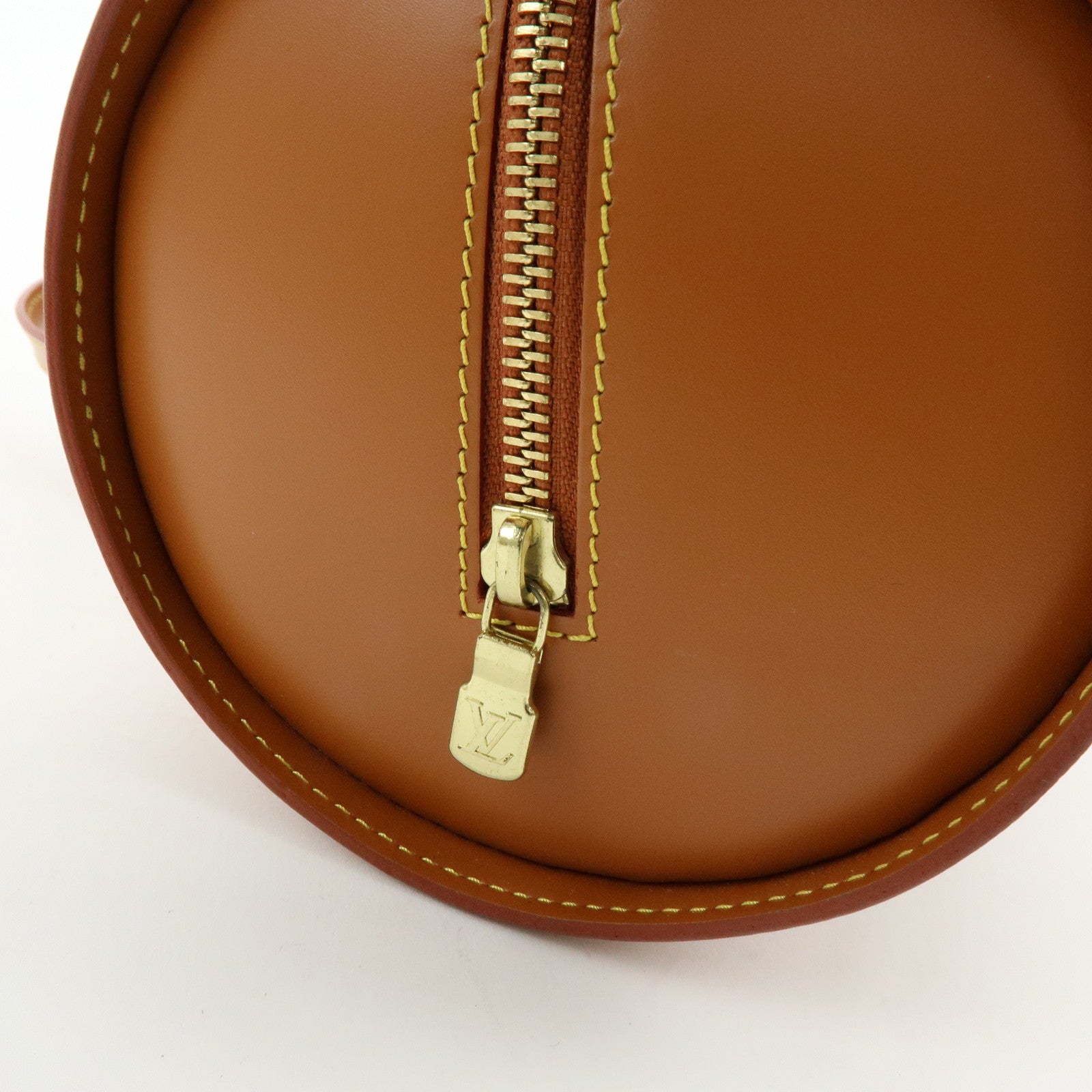 Louis Vuitton Epi Soufflot Hand Bag Shoulder Bag Zipang Gold M52228