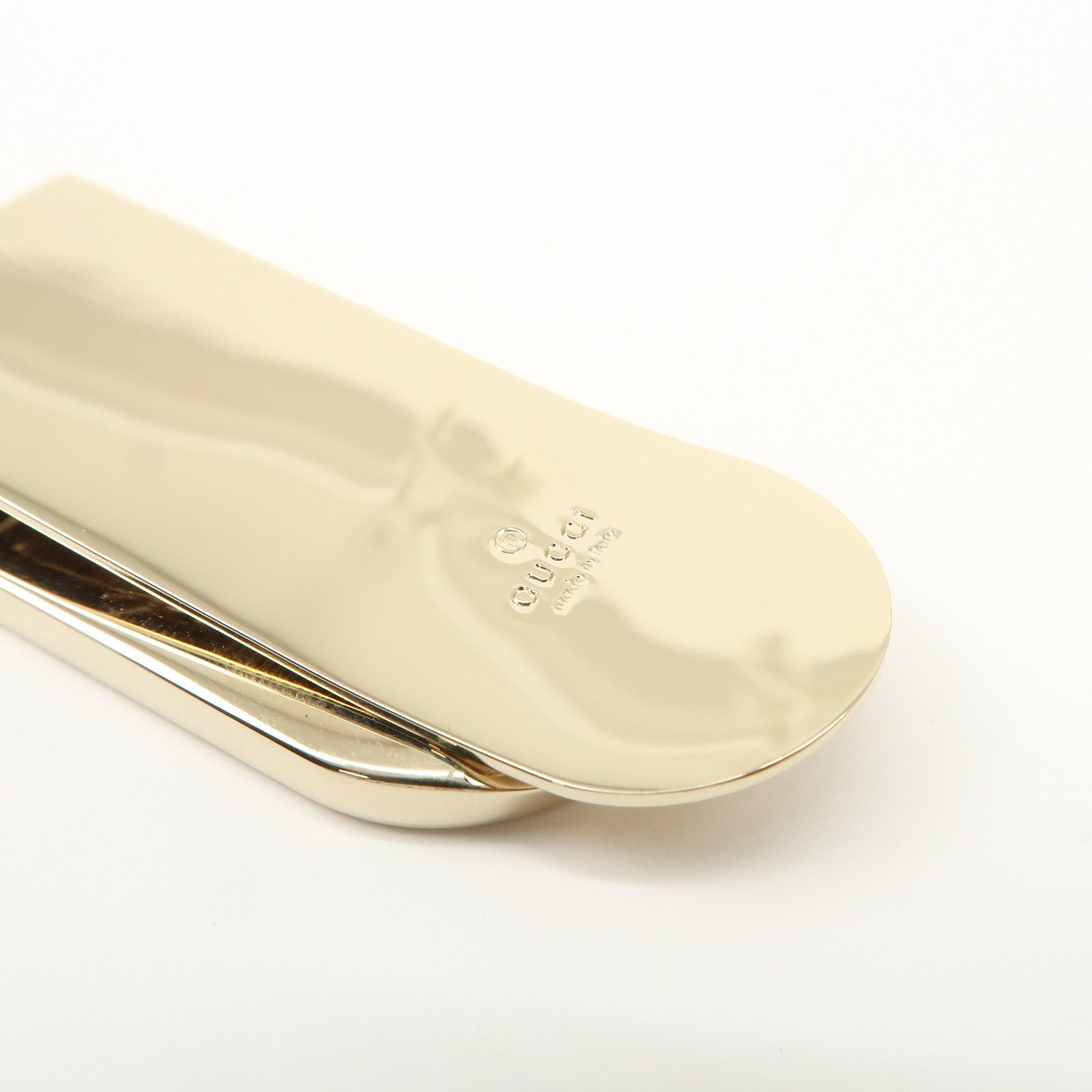 GUCCI Metal Stick Pin Tie Clip Scarf Clip Gold Used