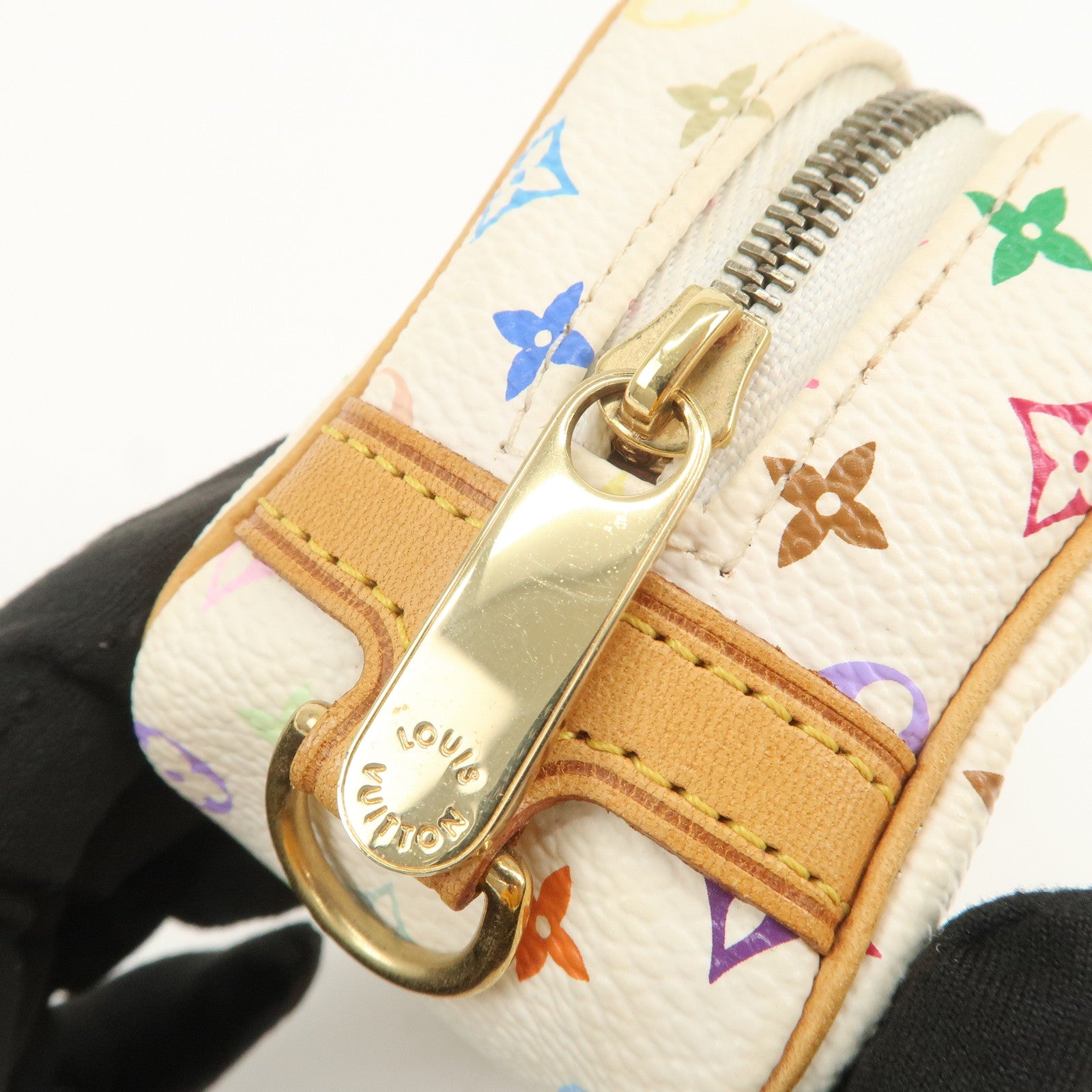 Louis Vuitton Monogram Multicolor Trousse Wapity Pouch Blanc M58033