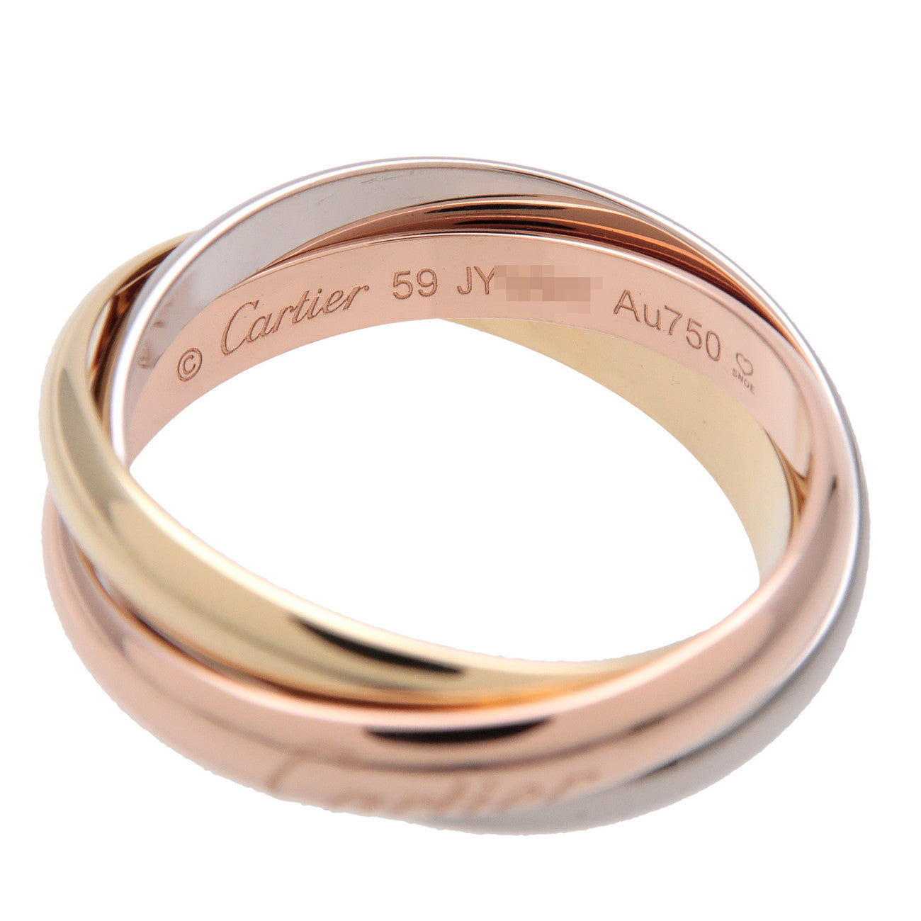 Cartier Trinity Ring MM K18 750YG/WG/PG Gold #59 US8.5 EU59 HK19