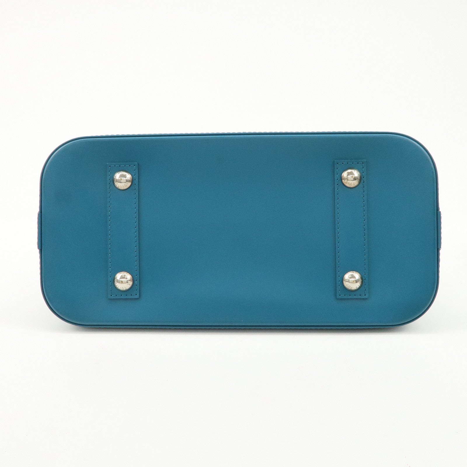 Louis Vuitton Epi Alma PM Hand Bag Cyan Blue M40624