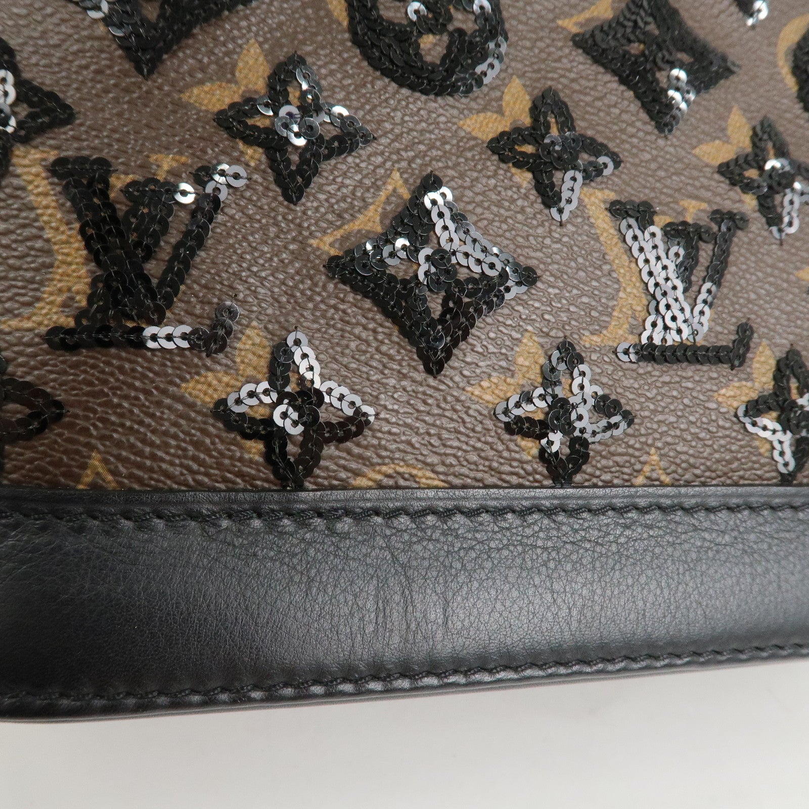 Louis Vuitton Monogram Eclips Canvas Leather Alma BB HandBag M40418