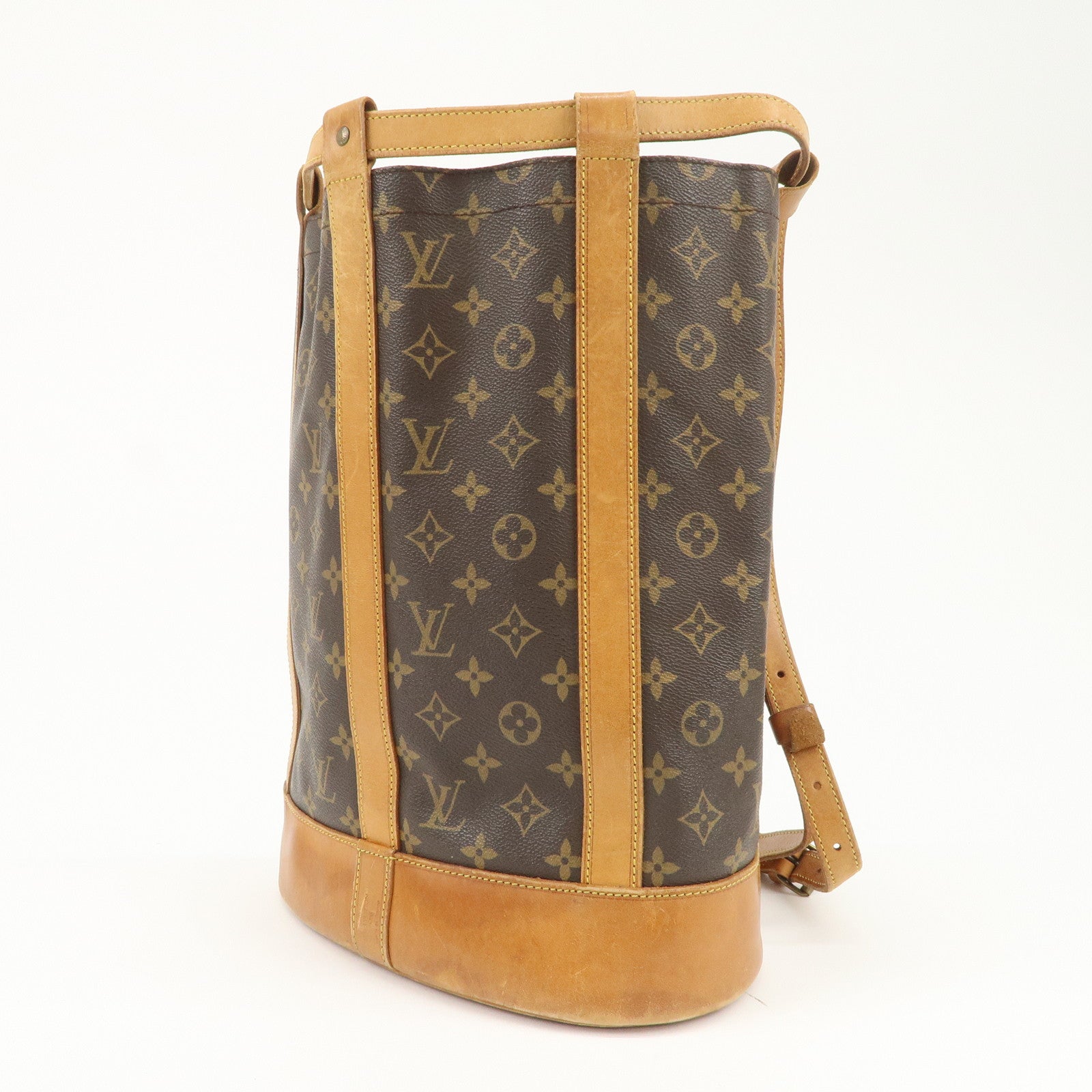 Louis Vuitton Monogram Randonnee PM Shoulder Bag Brown M42243