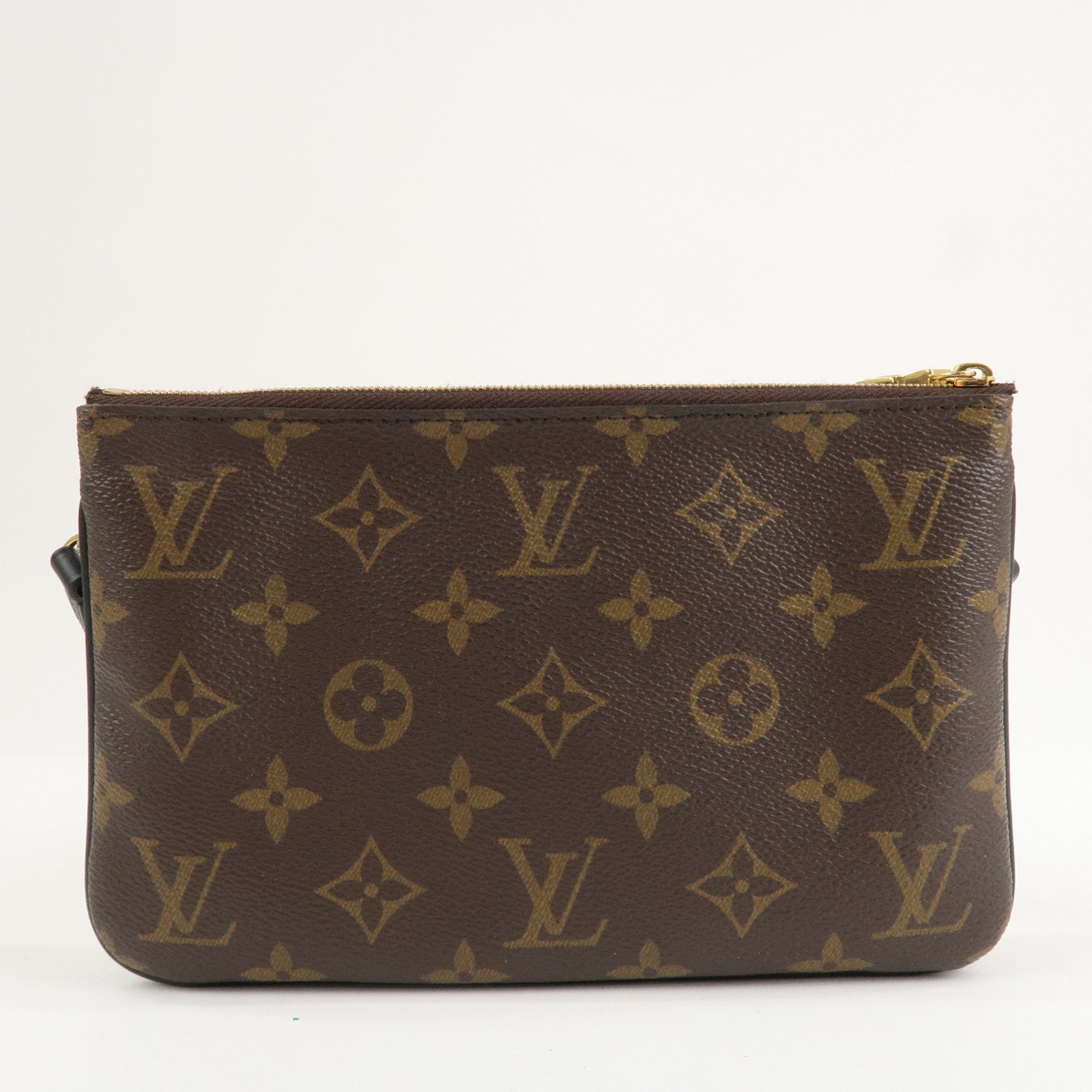 Louis Vuitton Monogram Reverse Pochette Double Zip Bag M69203