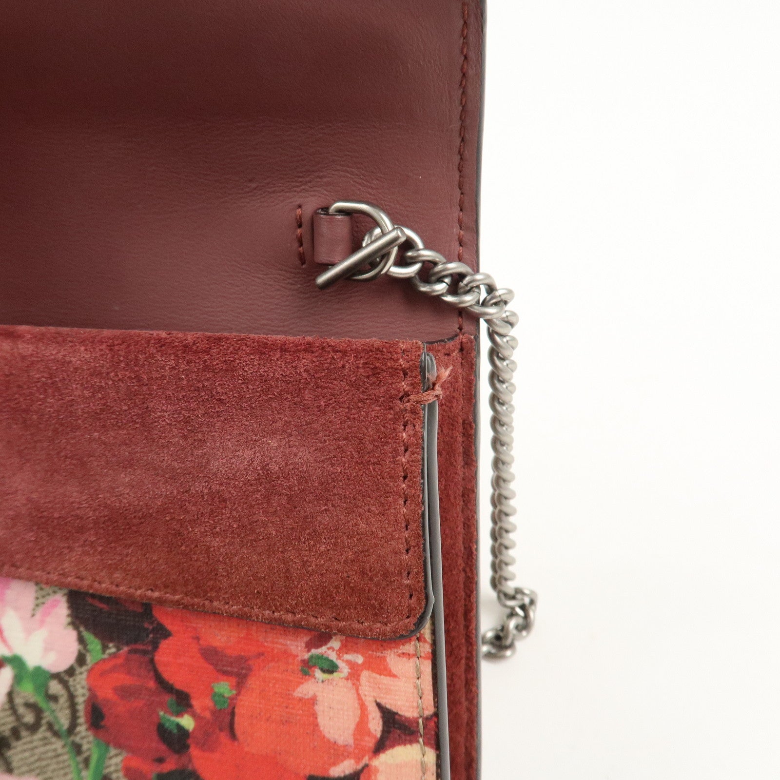 GUCCI Dionysus GG Supreme Mini Chain Shoulder Bag Beige Pink 476432