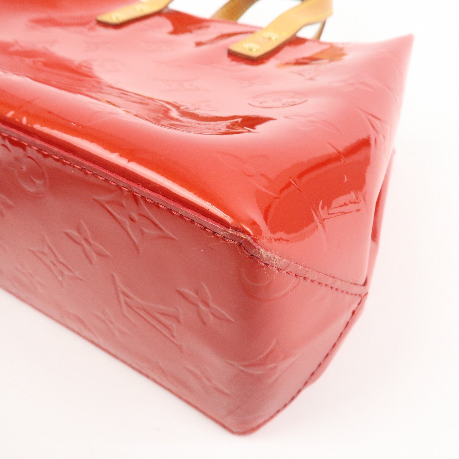 Louis Vuitton Monogram Vernis Lead PM Hand Bag Pomme d'Amour M91990