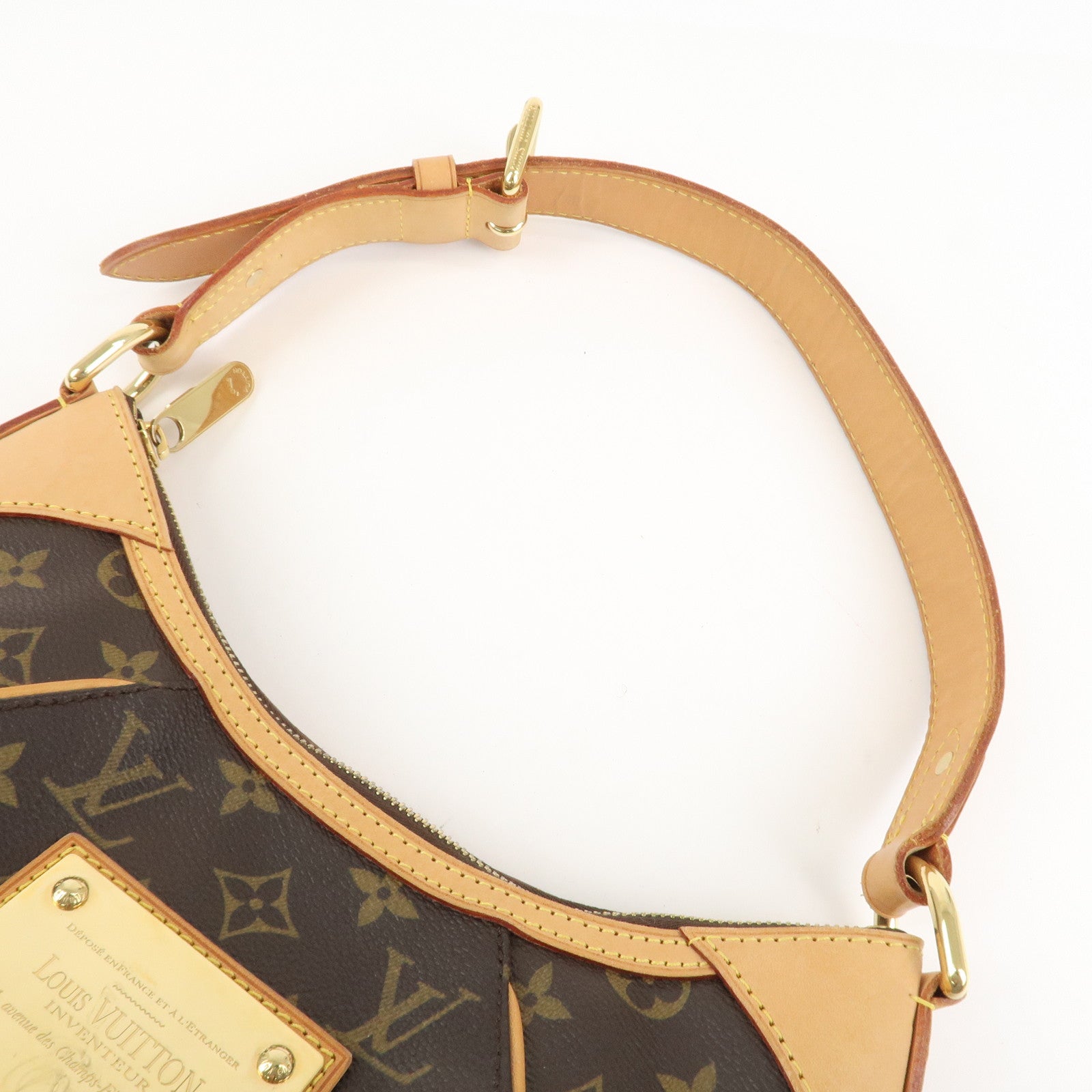 Louis Vuitton Monogram Thames PM Shoulder Bag Brown M56384 Used