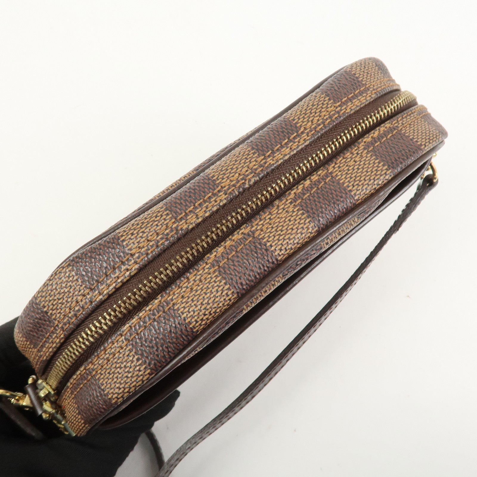 Louis Vuitton Damier Pochette Ipanema Shoulder Bag Ebene N51296