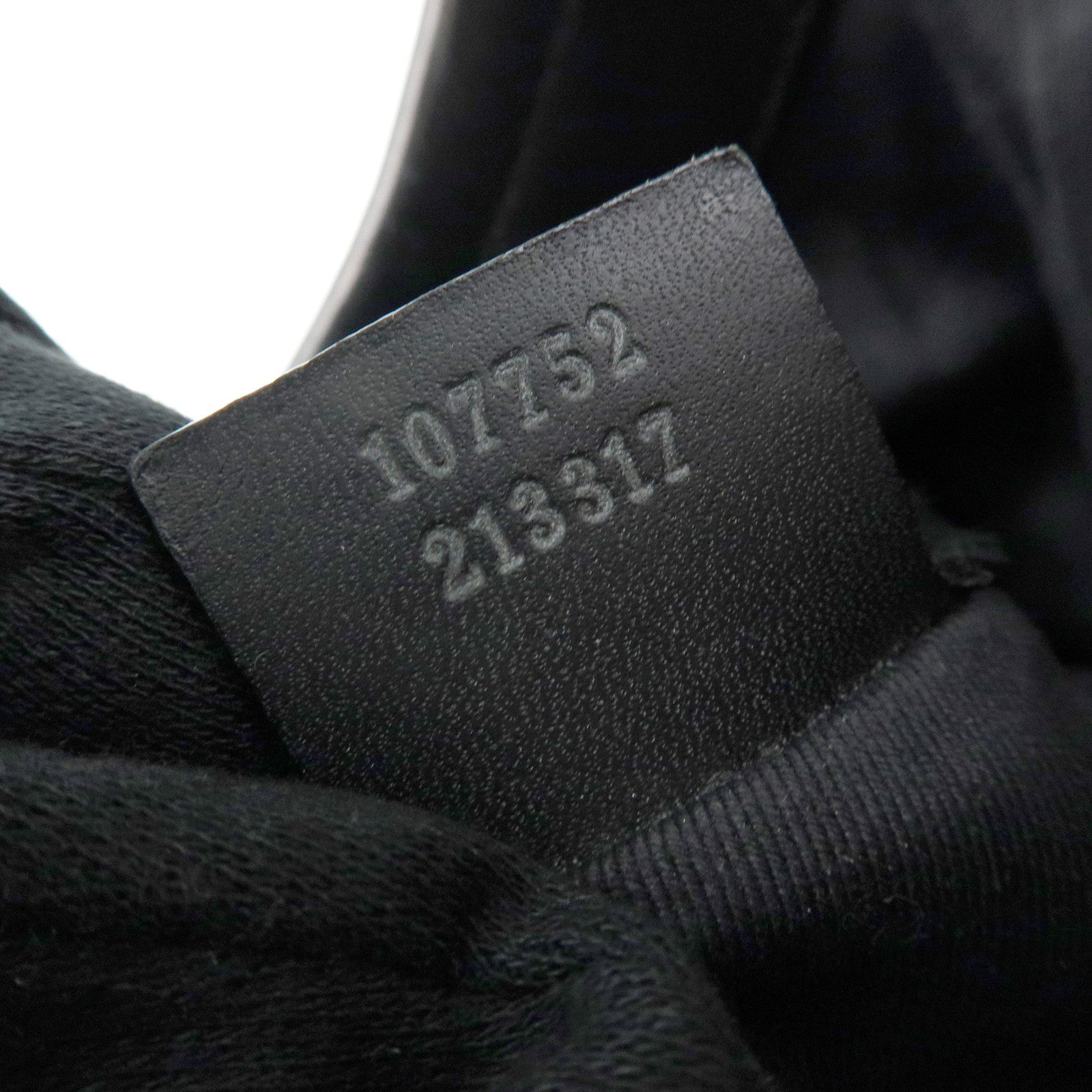 GUCCI GG Canvas Leather Shoulder Bag Hand Bag Black 107752
