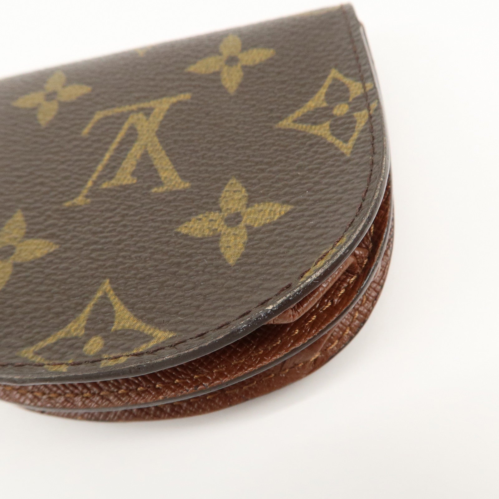 Louis Vuitton Monogram Porte Monnaie Gousset Coin Case M61970 Used