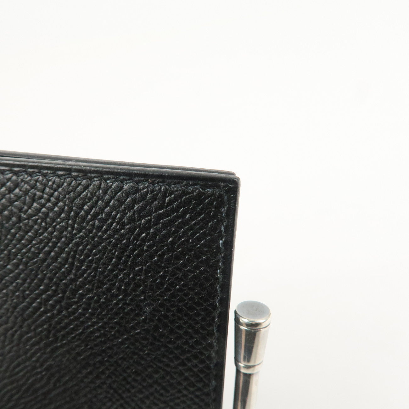 HERMES Epsom Leather Vision Agenda Planner Cover □B Stamped Black