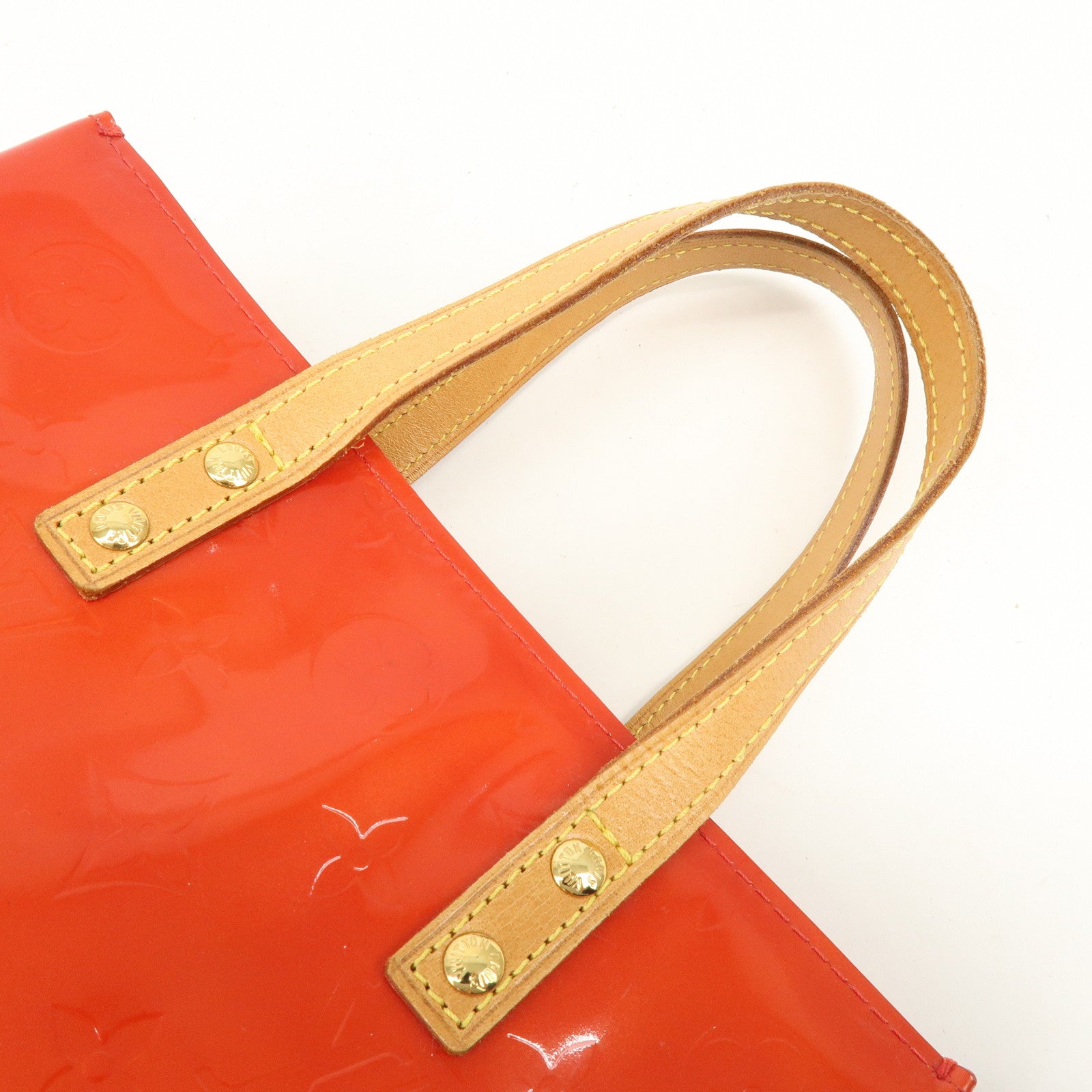 Louis Vuitton Monogram Vernis Lead PM Hand Bag Pomme d'Amour M91990