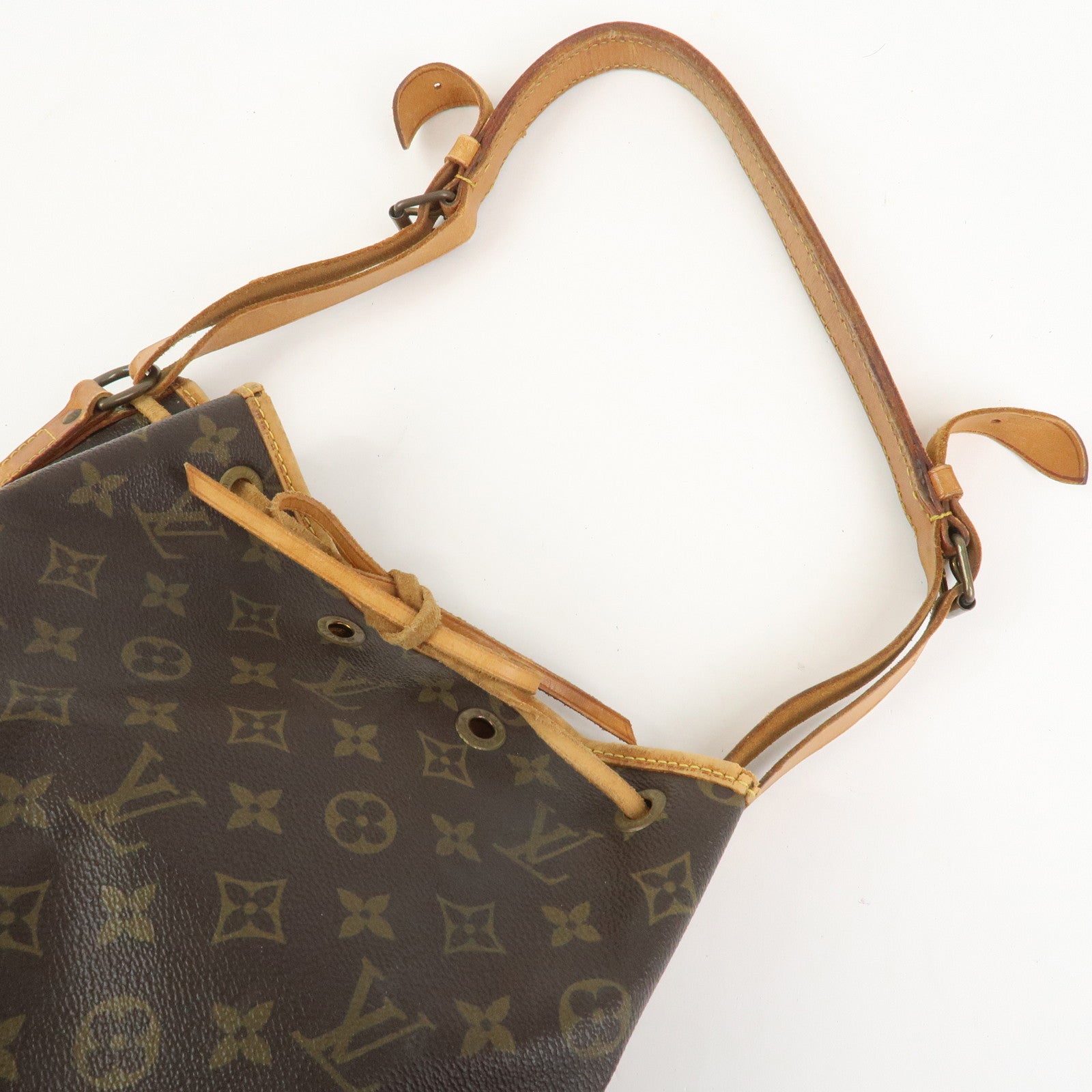 Louis Vuitton Monogram Petit Noe Shoulder Bag Brown M42226