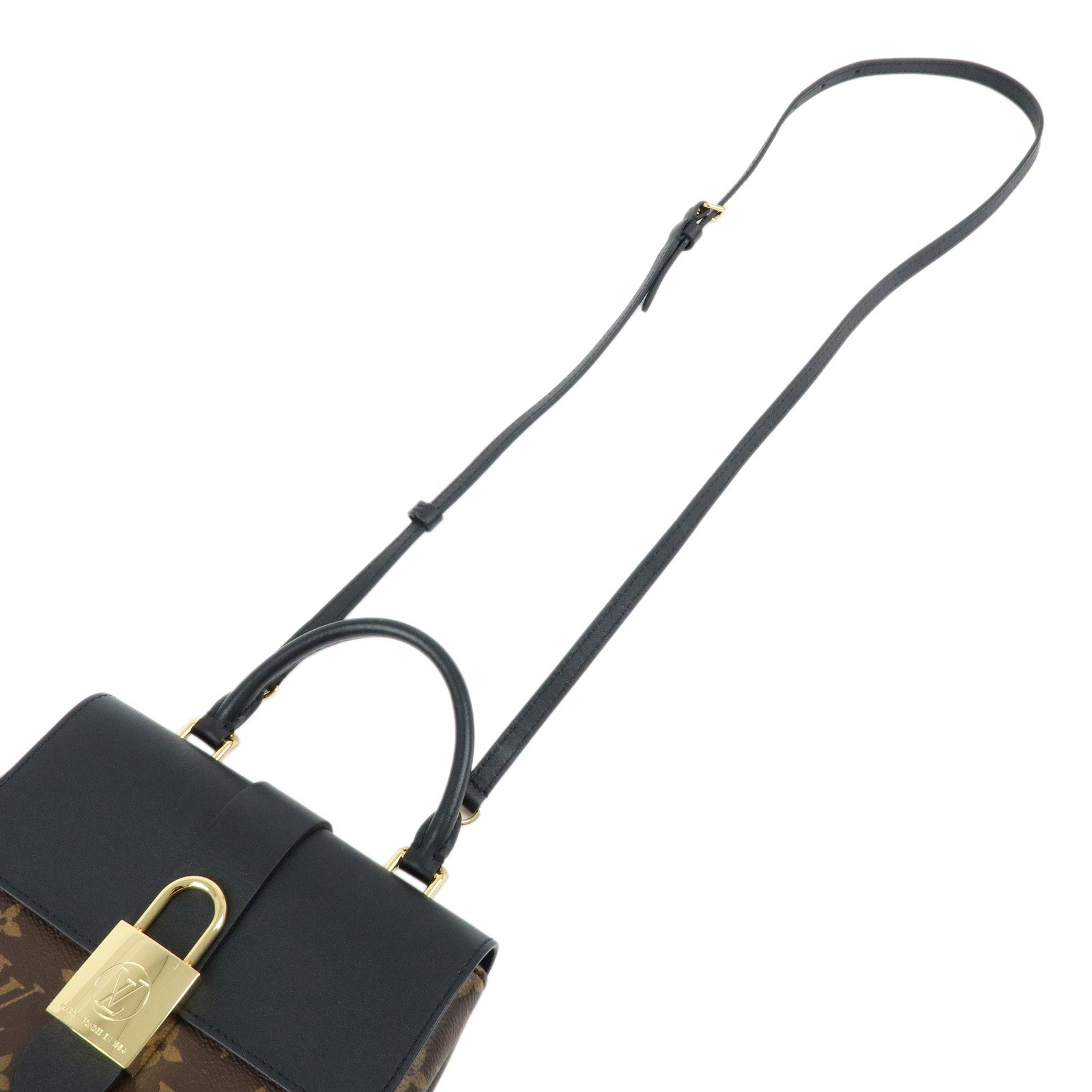 Louis Vuitton Monogram Locky BB 2Way Shoulder Bag Brown Noir M44141