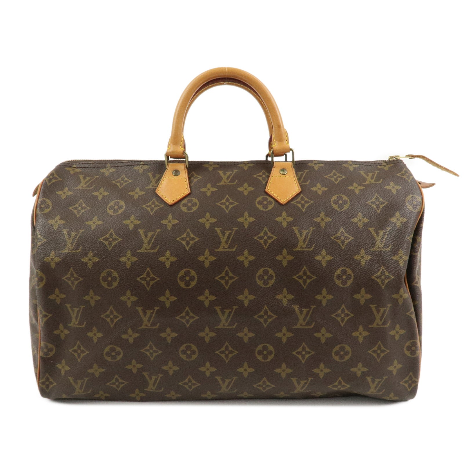 Louis Vuitton Monogram Speedy 40 Hand Bag Boston Bag Brown M41522