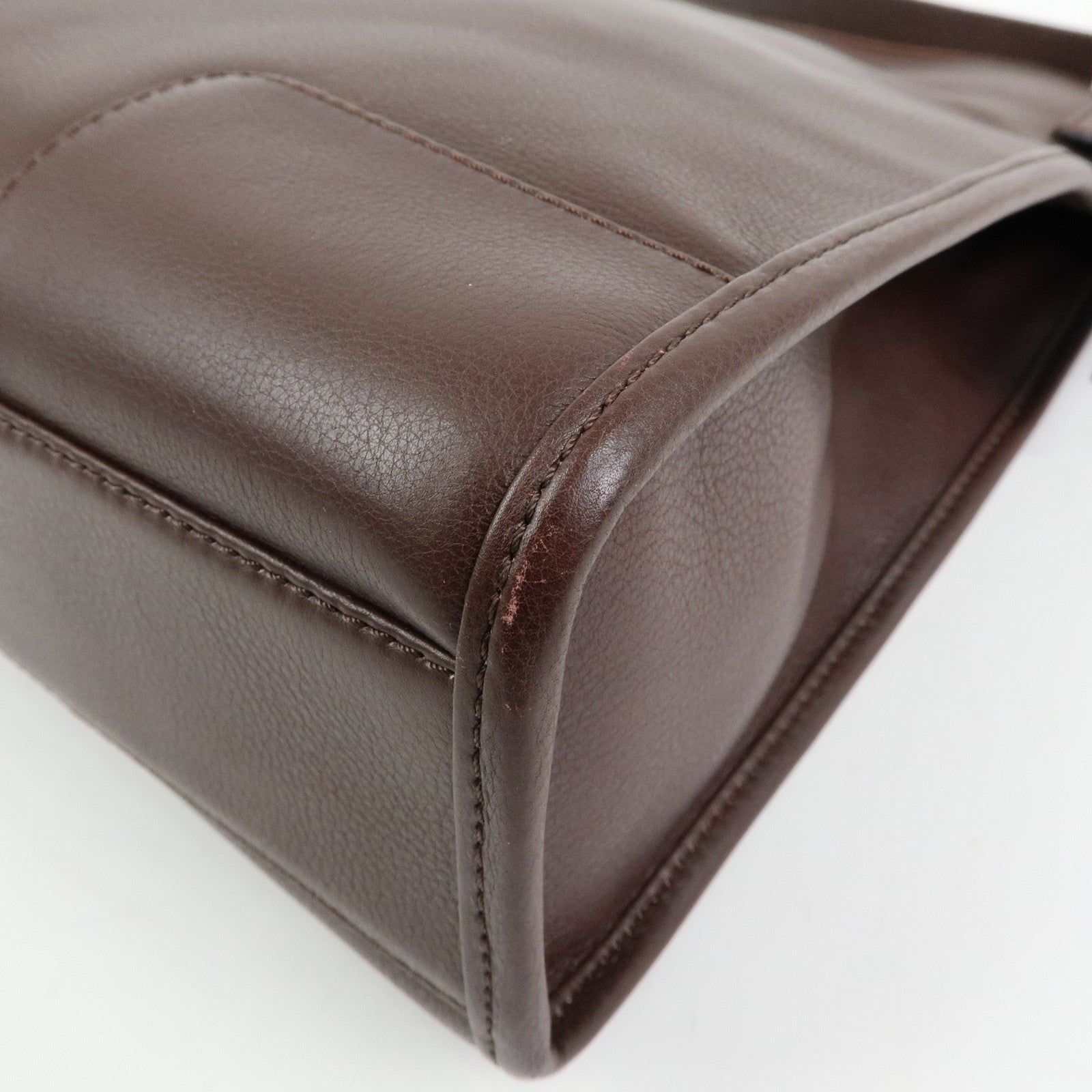 LOEWE Anagram Leather Shoulder Bag Messenger Bag Brown