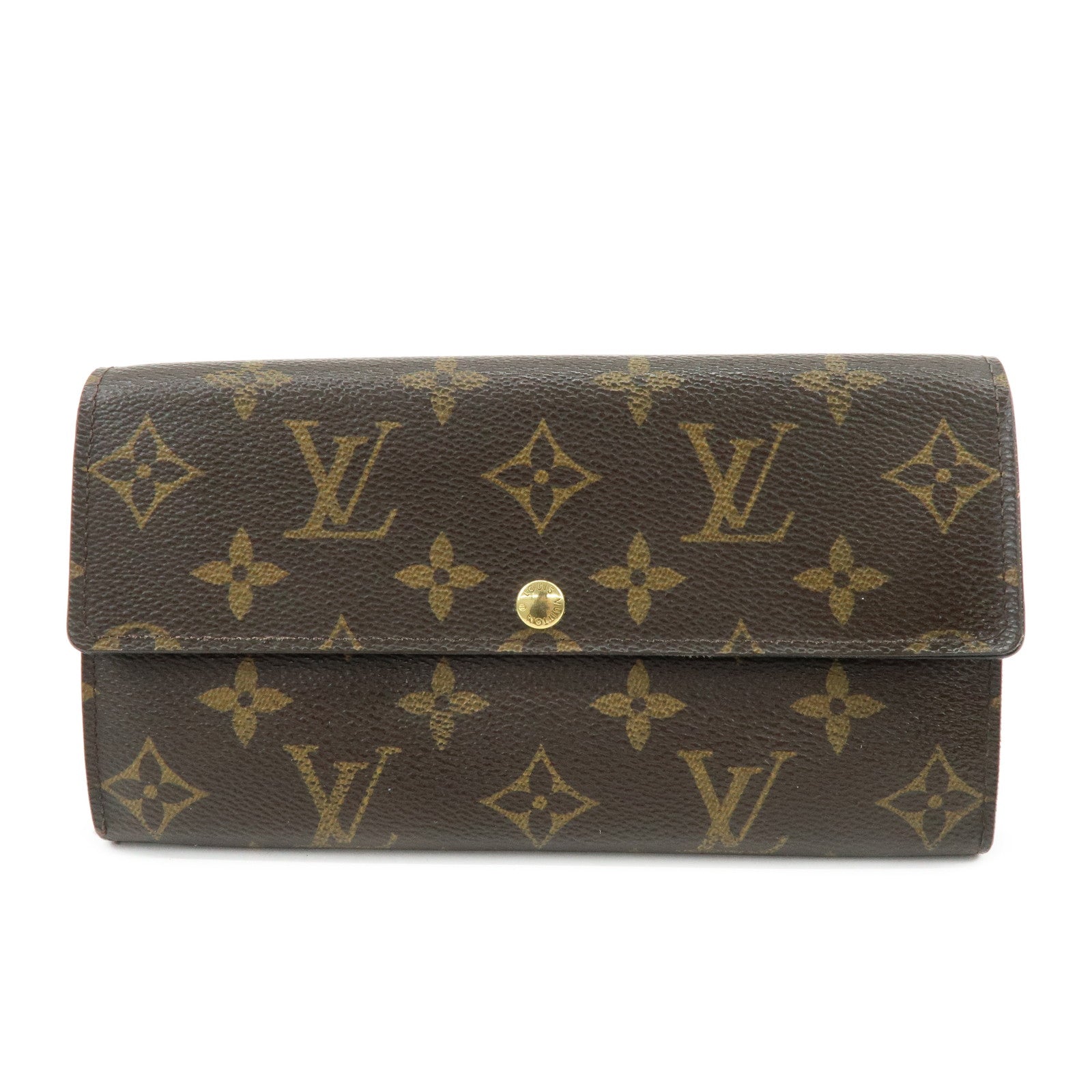 Louis Vuitton Monogram Portefeuille Sarah Long Wallet Brown M61734