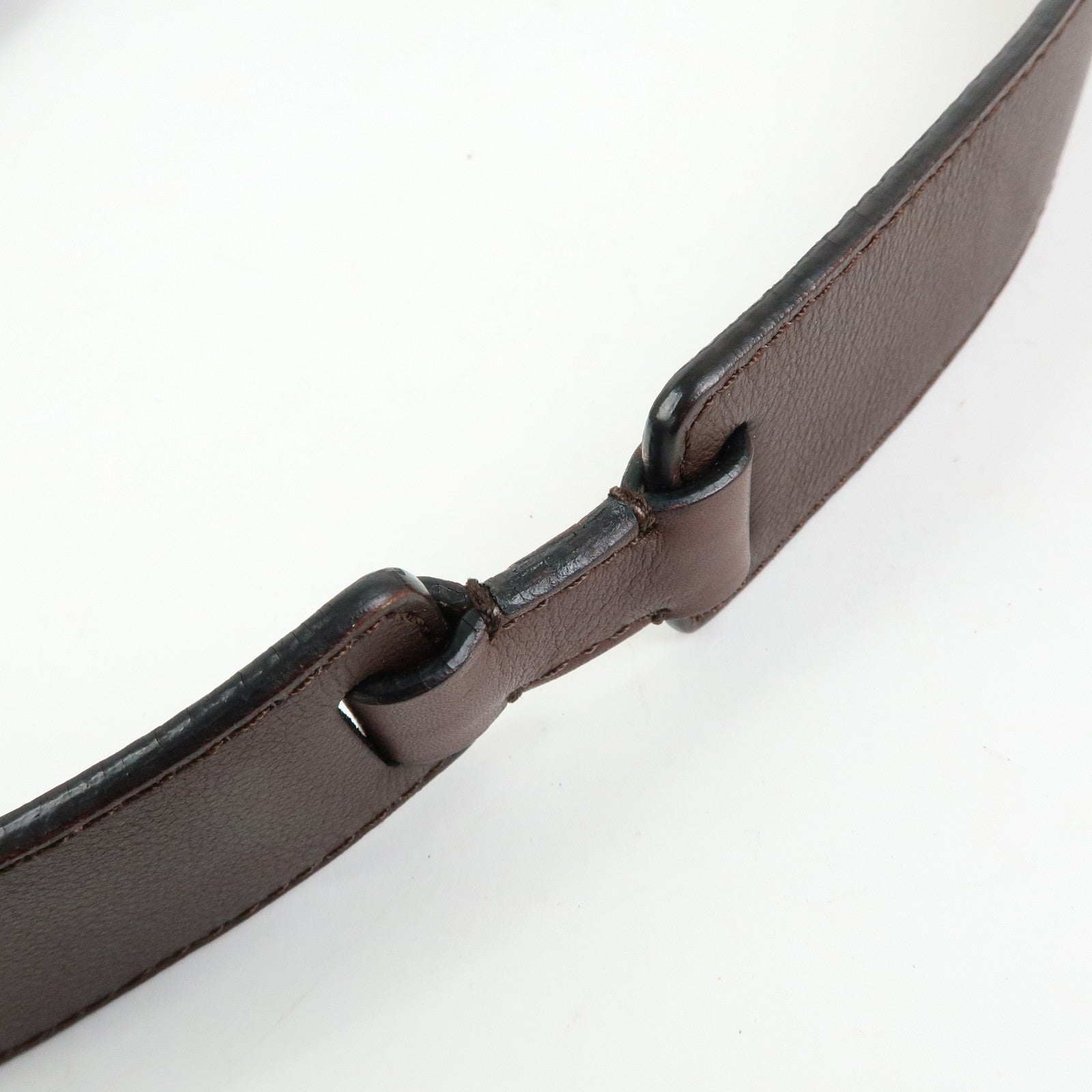LOEWE Anagram Leather Shoulder Bag Messenger Bag Brown