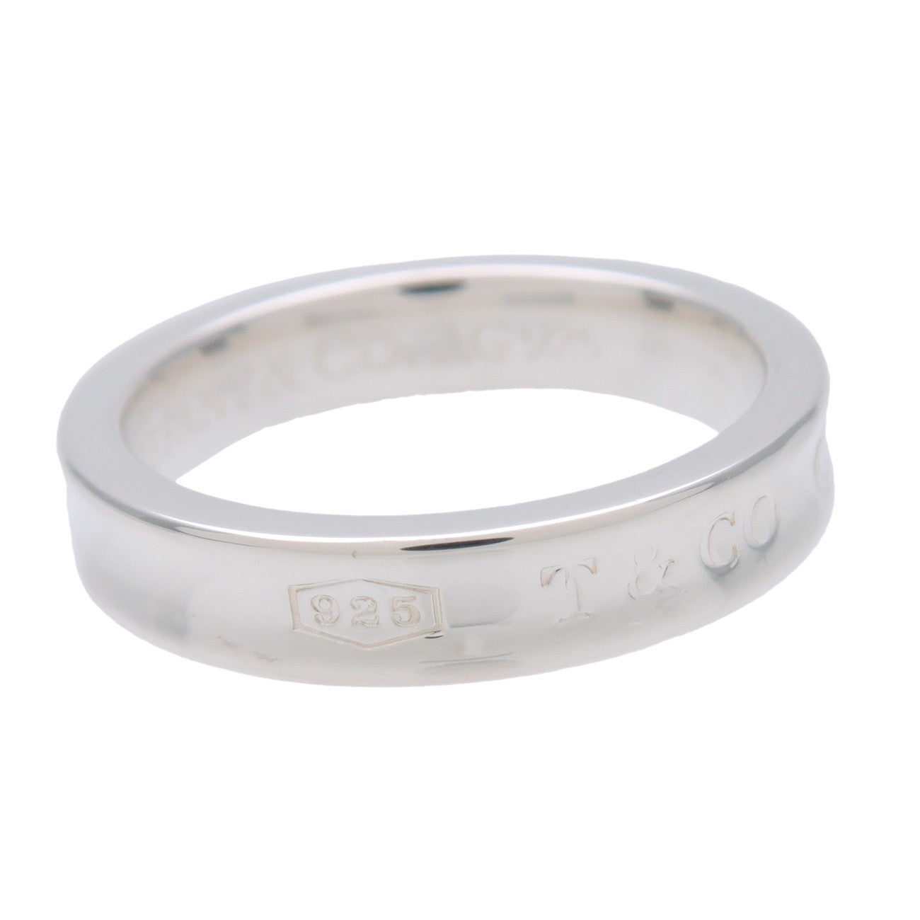 Tiffany & Co 1837 Narrow Ring SV925 Silver US5.5 EU50 HK11