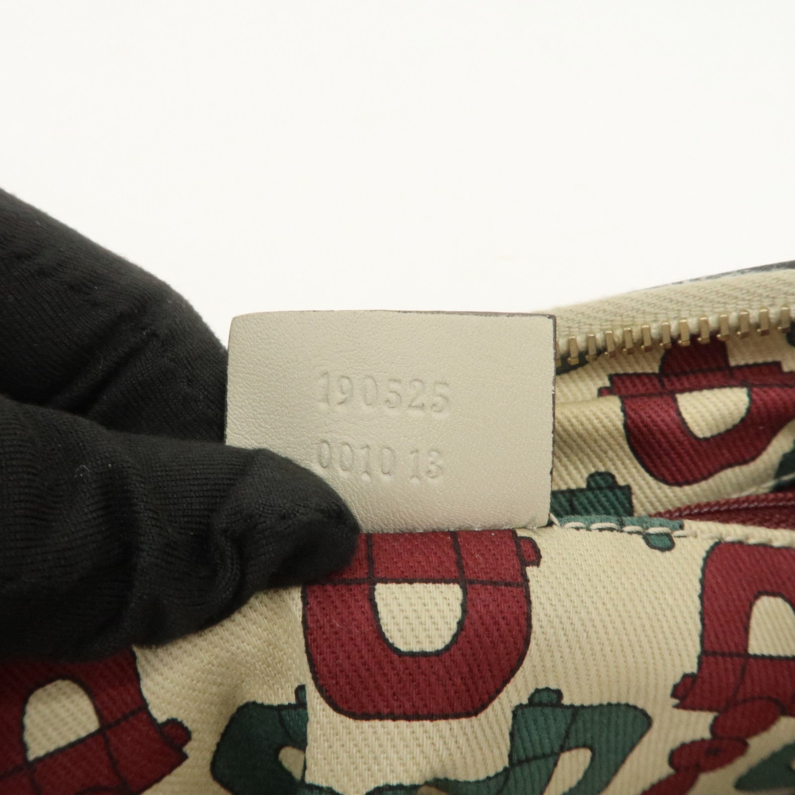 GUCCI Abbey Guccissima Leather Shoulder Bag Hand Bag Ivory 190525 Used