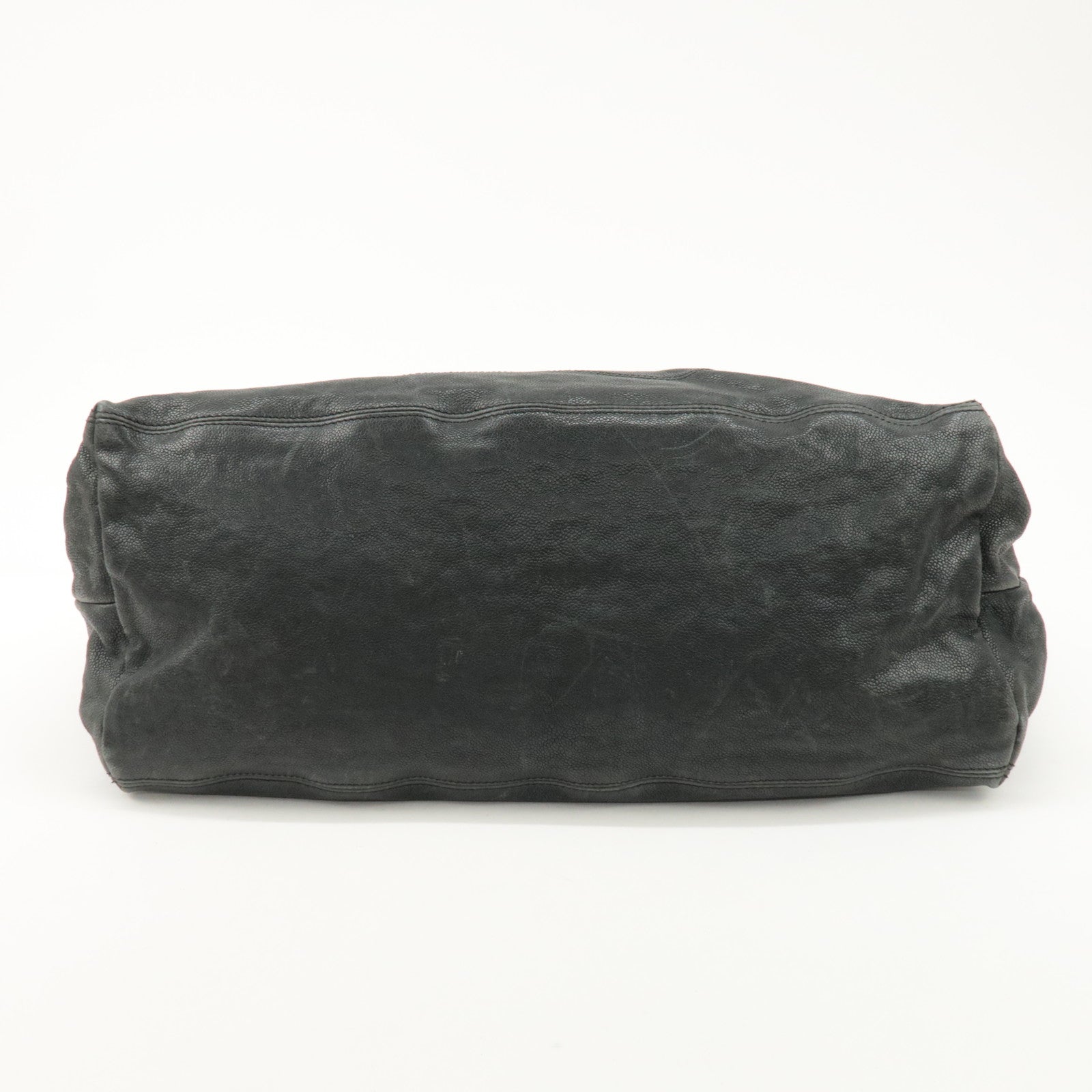 CHANEL COCO Cabus GM Caviarskin Chain Shoulder Bag Black A33450 Used