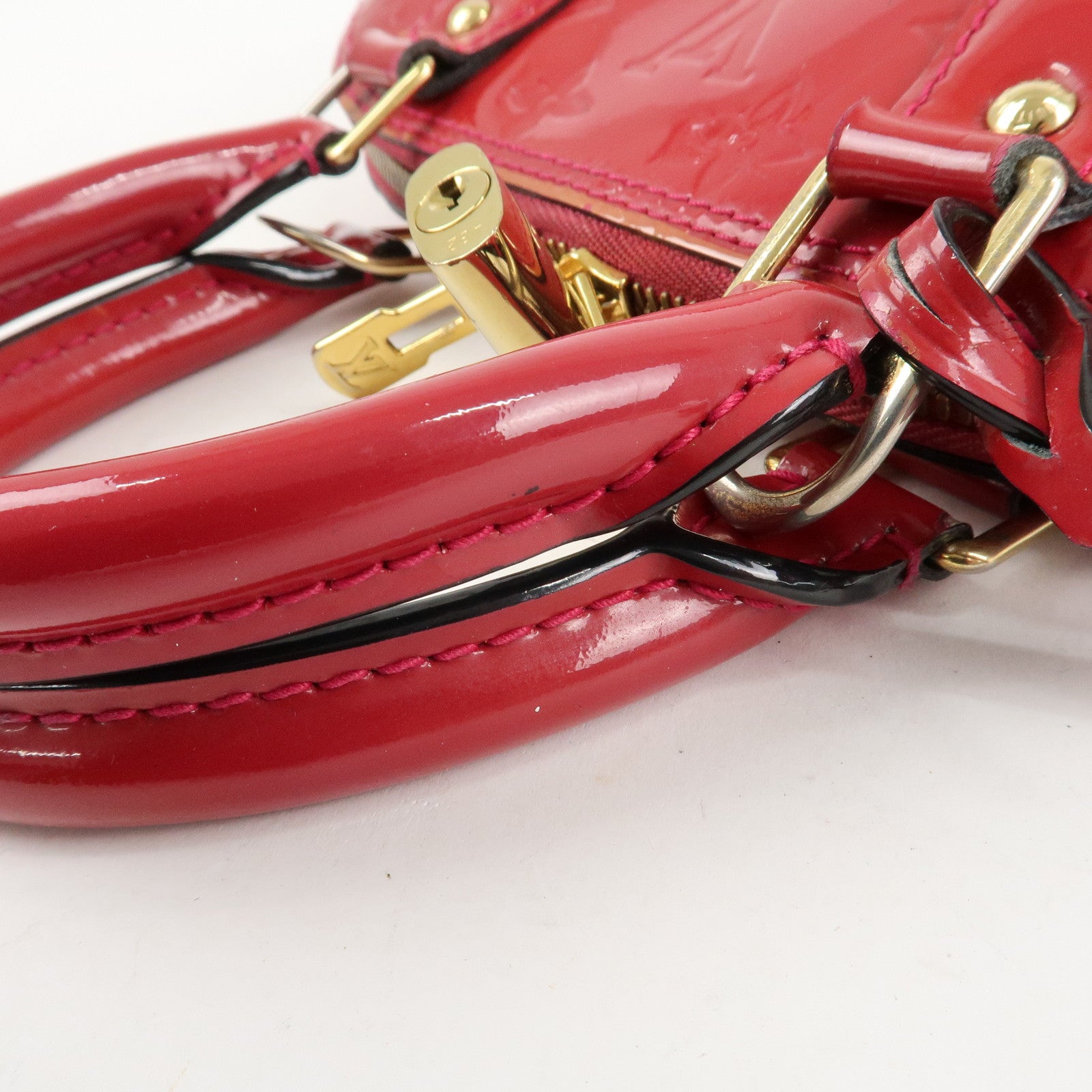 Louis Vuitton Monogram Vernis Alma BB 2Way Bag Rose Indien M91771 Used