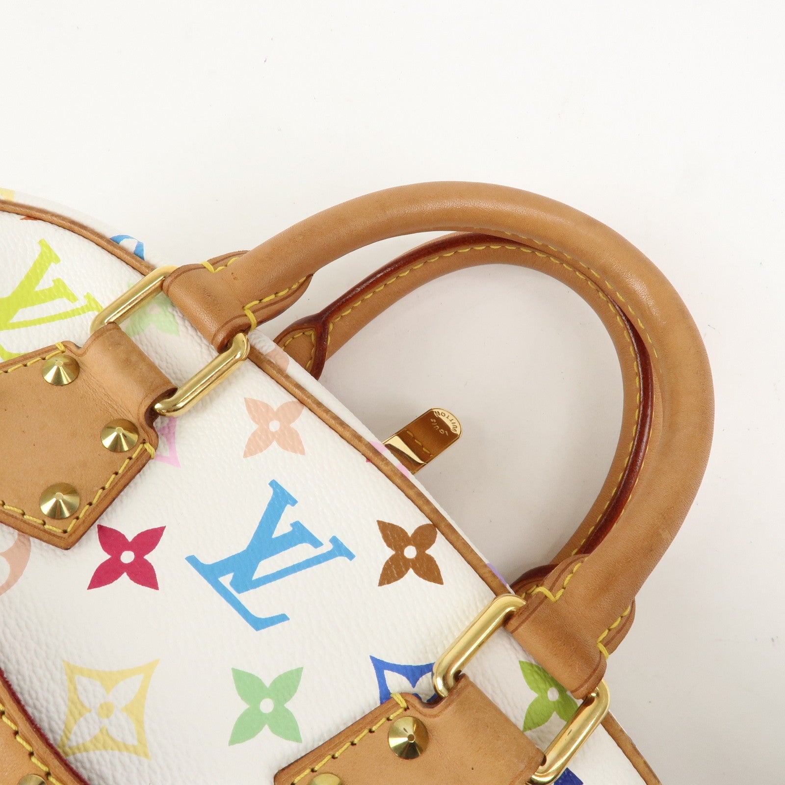 Louis Vuitton Monogram Multicolor Trouville Hand Bag Blanc M92663