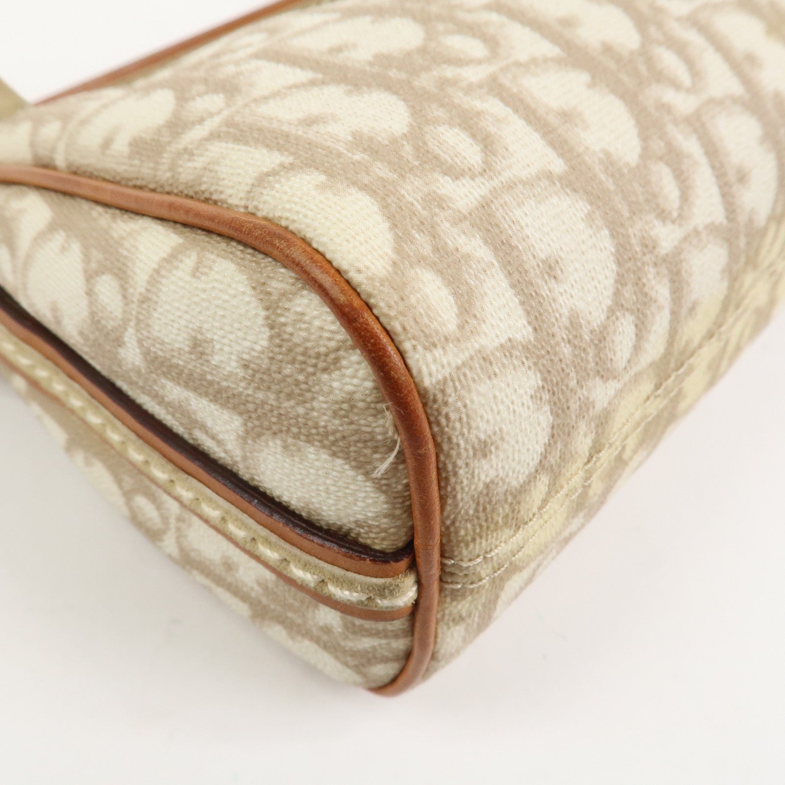 Christian Dior Trotter Romantic PVC Canvas Leather Shoulder Bag