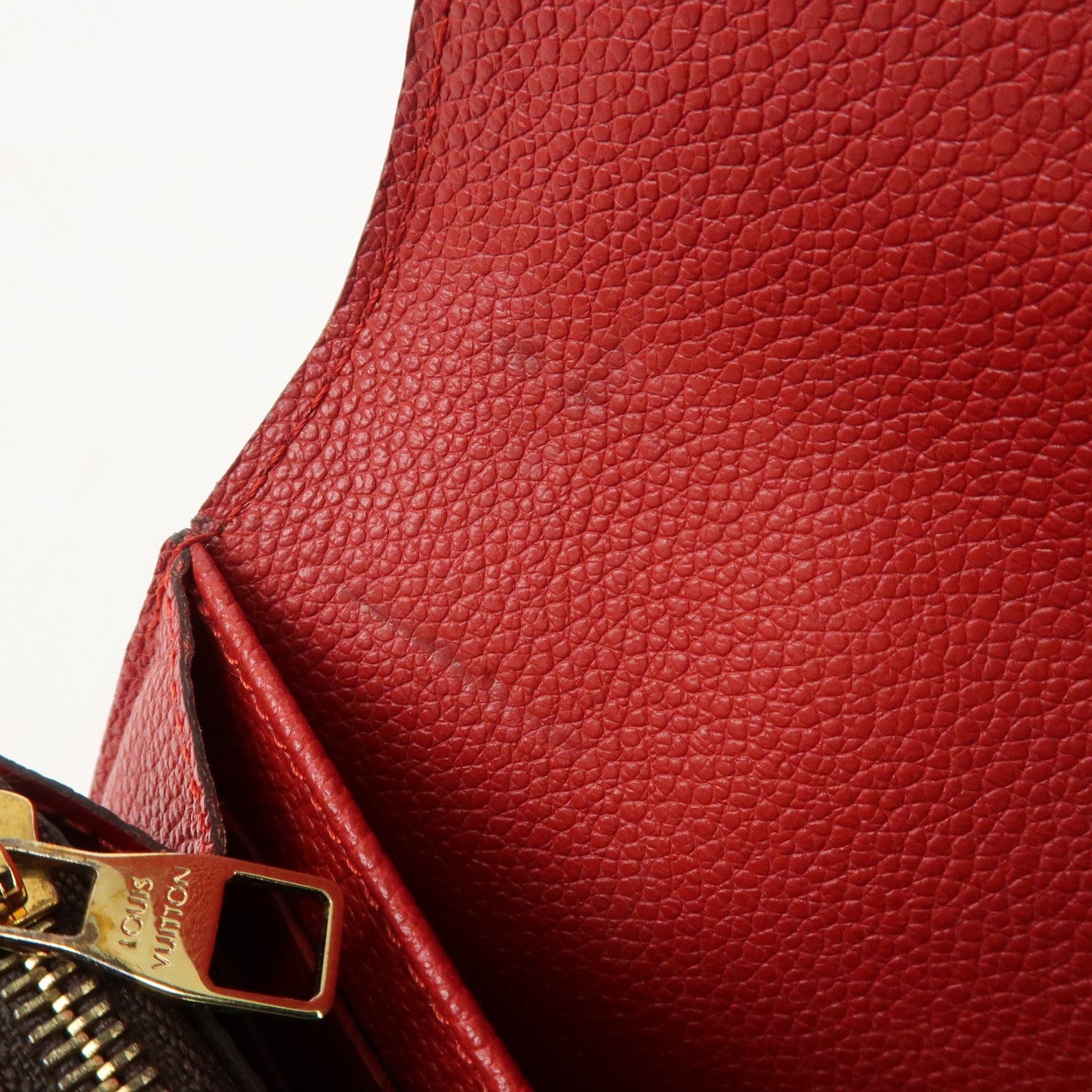 Louis Vuitton Portofoille Venus Monogram Leather Wallet Red M61836 Used