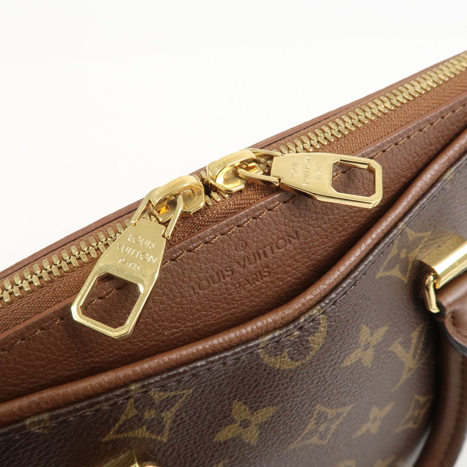 Louis Vuitton Monogram Pallas BB 2Way Bag Hand Bag Brown M43235