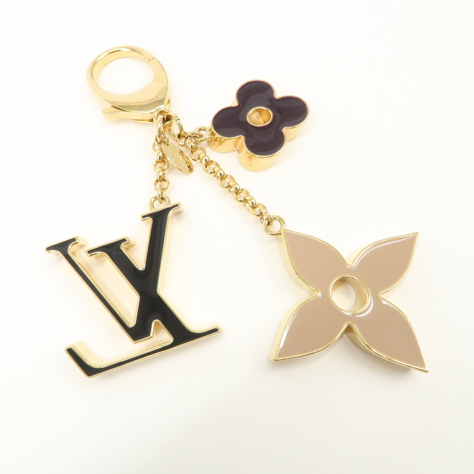 Louis Vuitton Fleur de Monogram Key Chain Bag Charm M67119