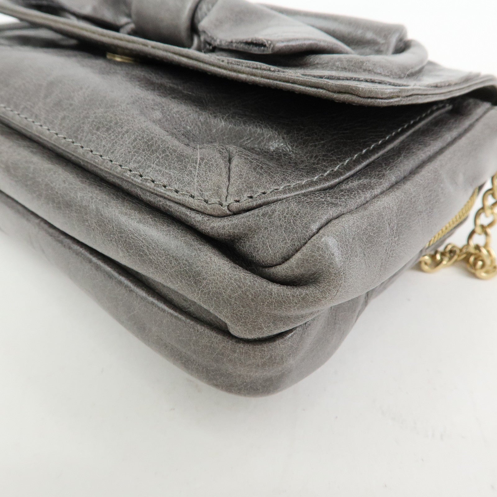 VALENTINO RED Valentino 2Way Bag Chain Shoulder Bag Hand Bag Gray