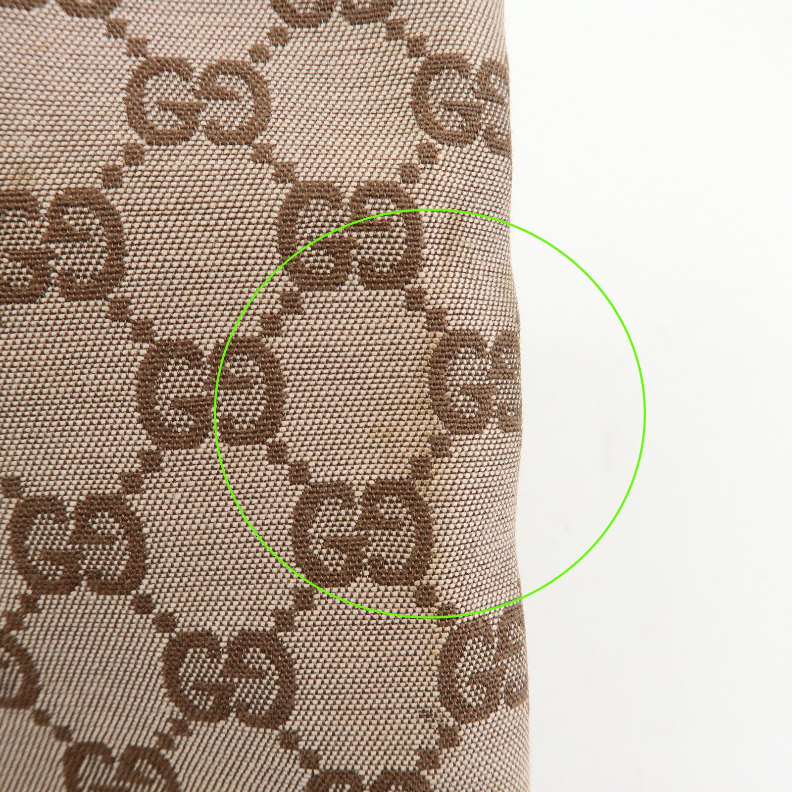 GUCCI GG Canvas Leather Tote Bag Shoulder Bag Brown 002・1098