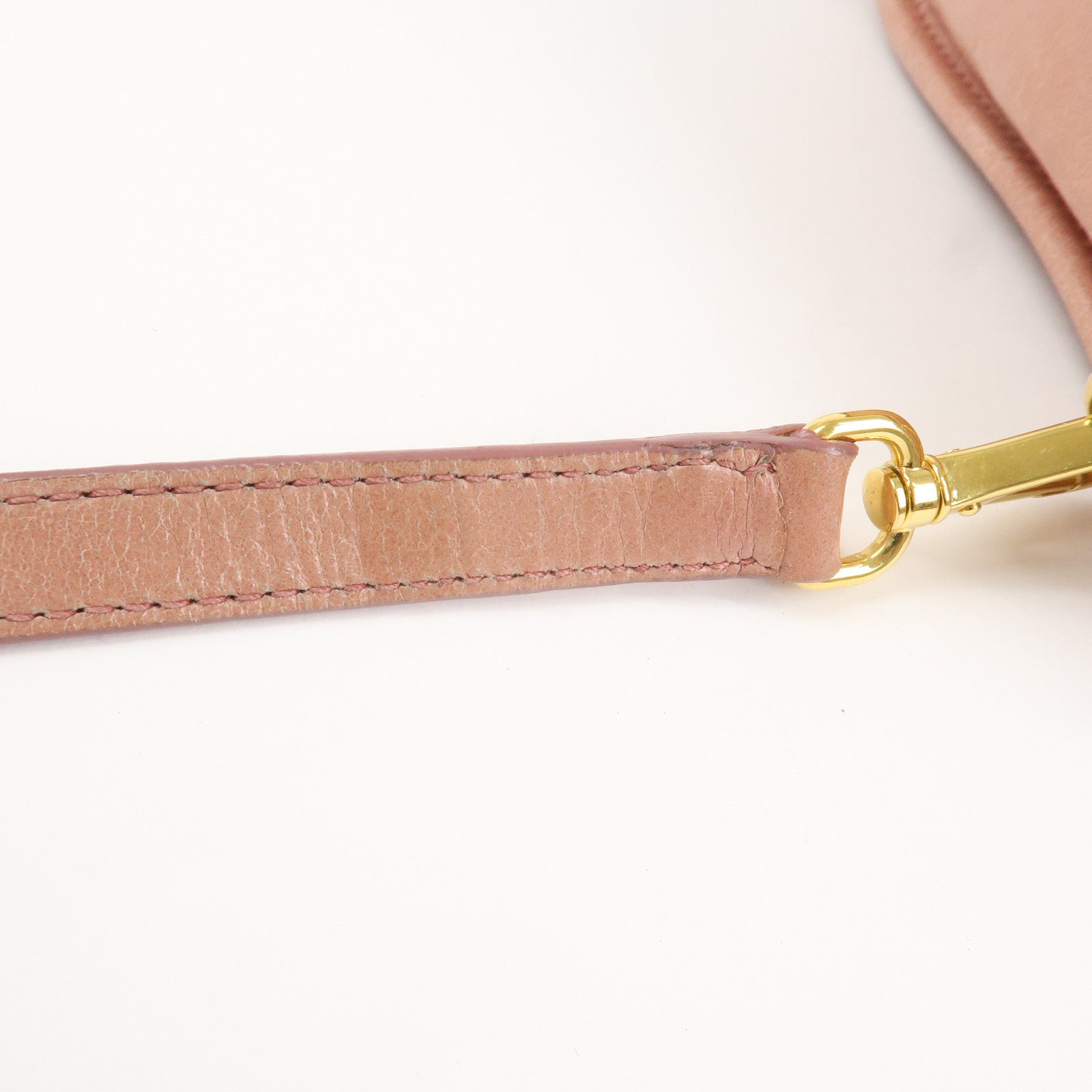 MIU MIU Leather 2Way Bag Shoulder Bag Hand Bag Pink Used