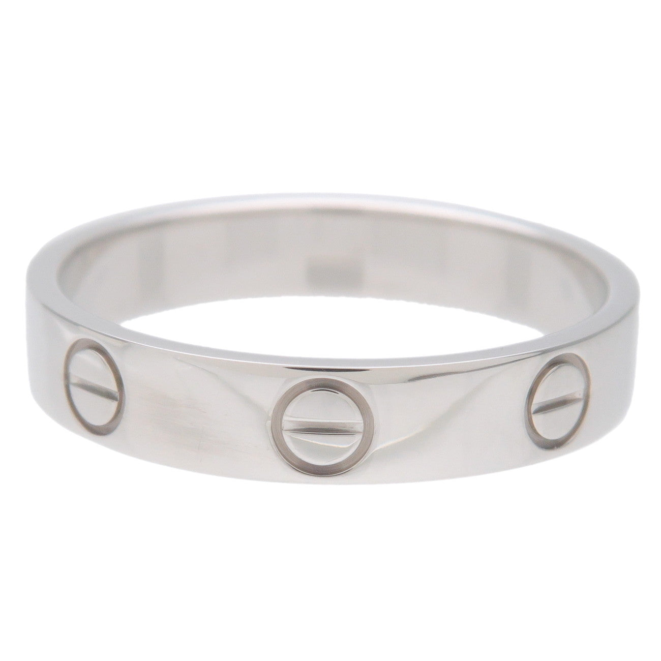Cartier Mini Love Ring K18WG 750WG White Gold #53 US6.5 EU53 HK14 Used