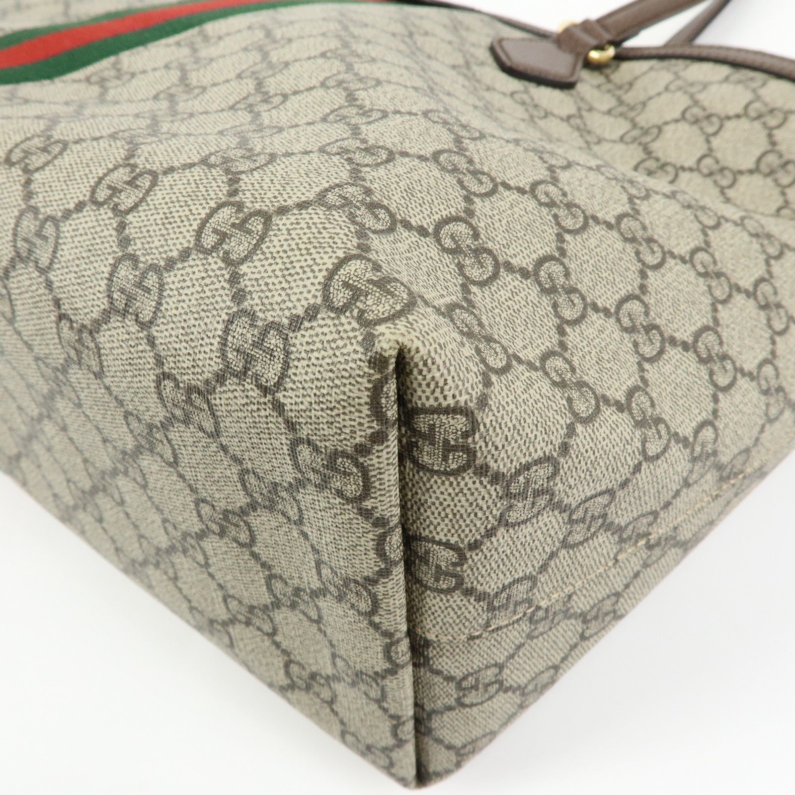 GUCCI Ophidia Sherry GG Supreme Leather Medium Tote Bag 631685