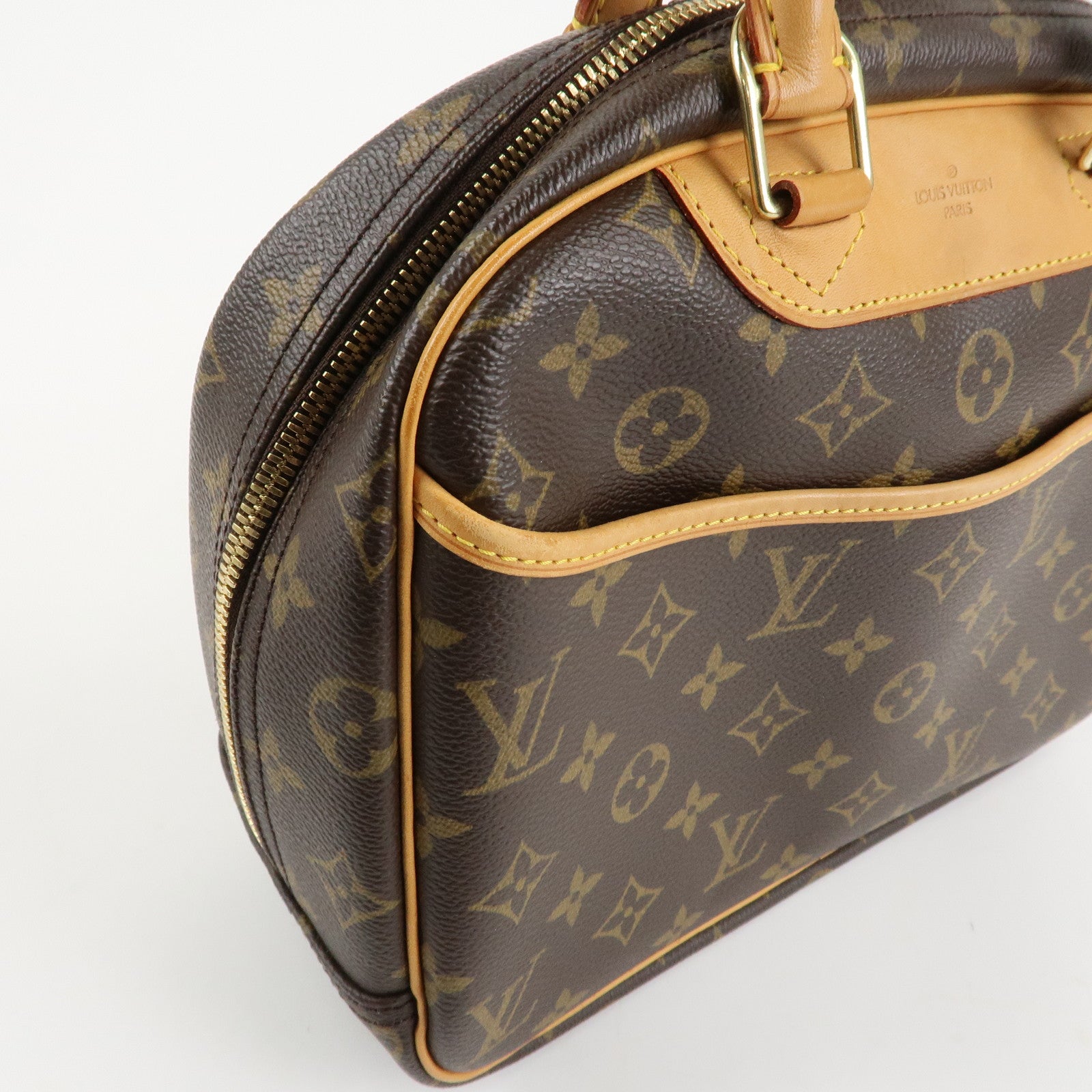 Louis Vuitton Monogram Trueville Hand Bag Brown M42228 Used