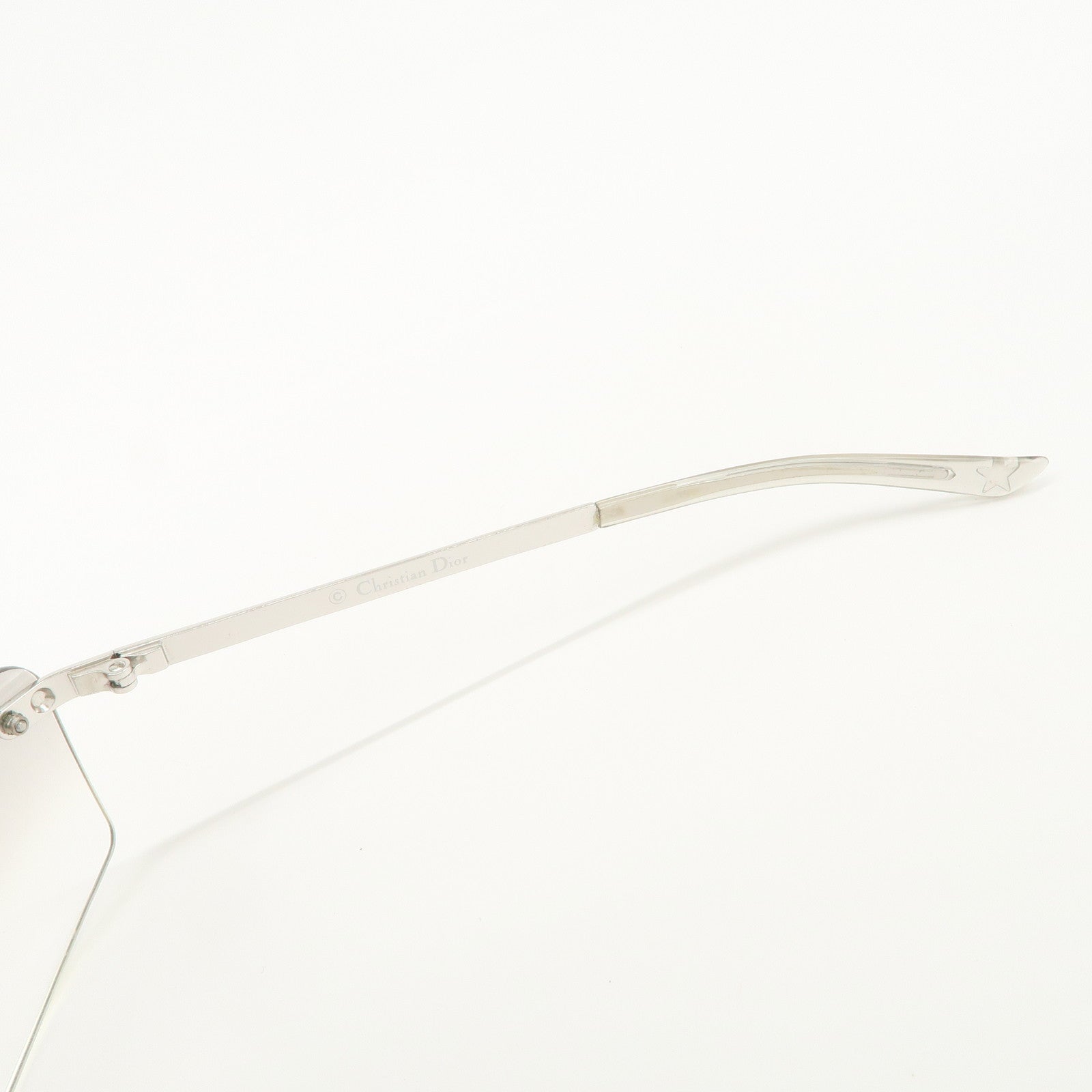 Christian Dior Sunglasses Clear Metal Flame Silver