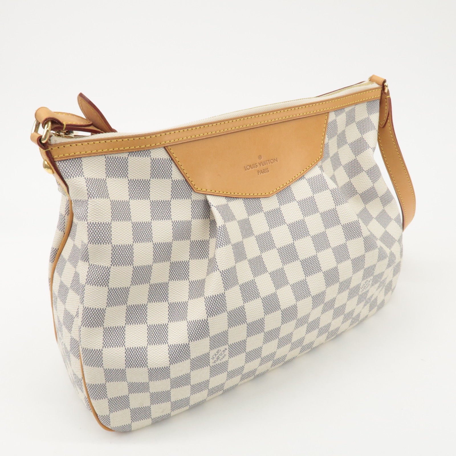 Louis Vuitton Damier Azur Siracusa MM Shoulder Bag N41112 Used