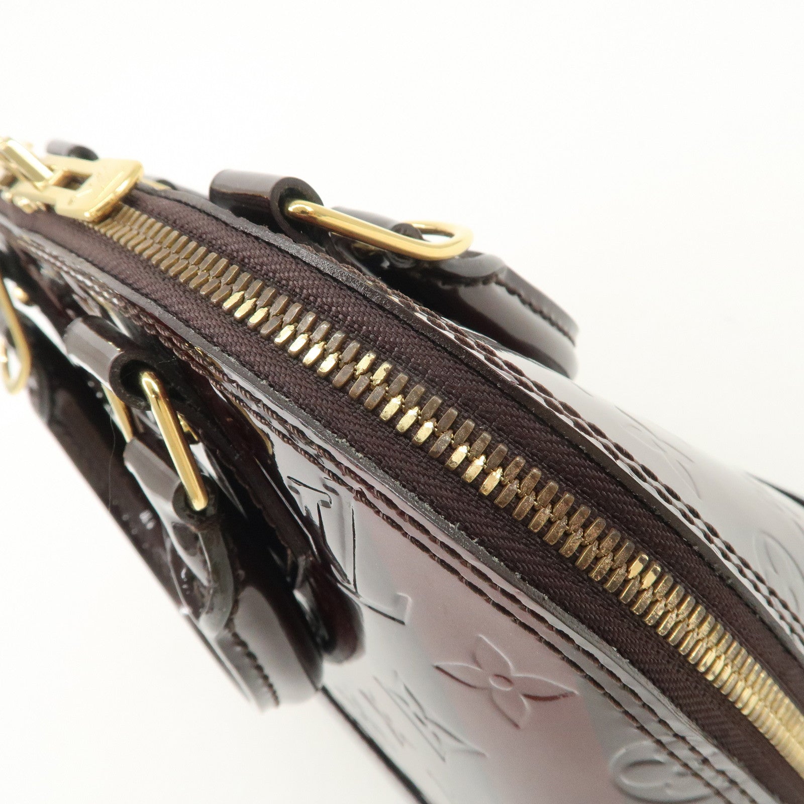 Louis Vuitton Monogram Vernis Leather Alma BB 2way Hand Bag M91700 Used