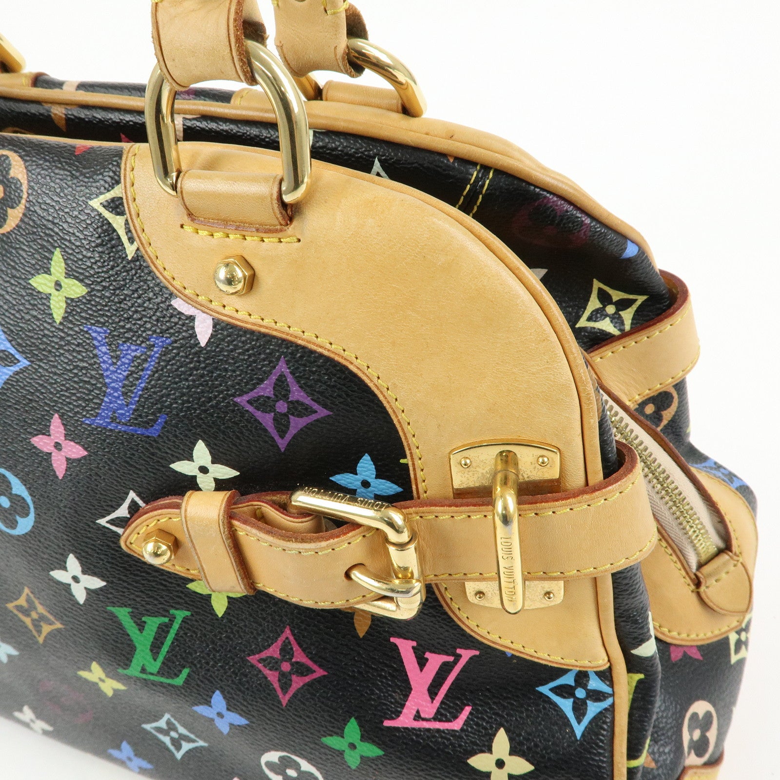 Louis Vuitton Monogram Multicolor Claudia Hand Bag Noir M40194