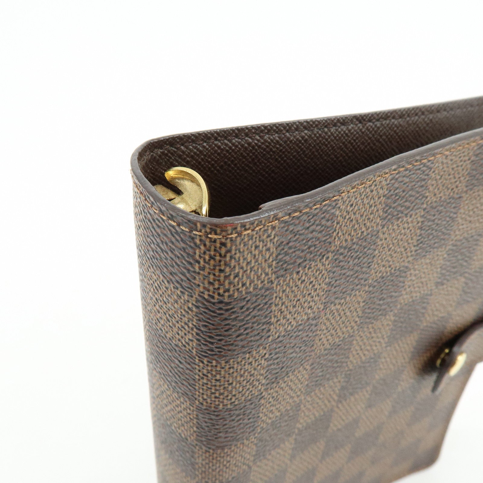 Louis Vuitton Damier Agenda MM Canvas Planner Cover Brown R20701
